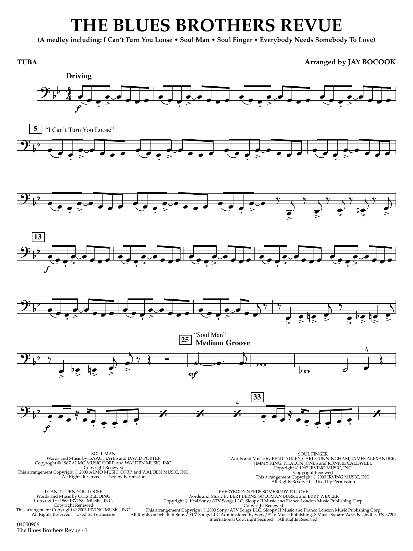 The Blues Brothers Revue (arr. Jay Bocook) - Tuba