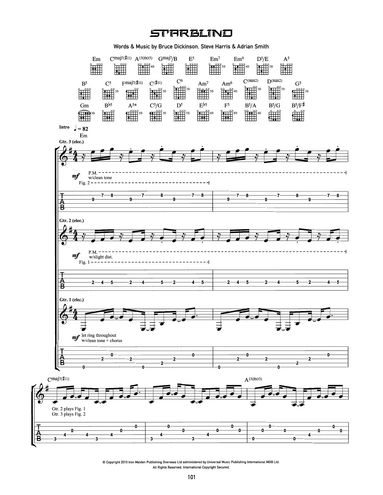 Starblind: Guitar Tab