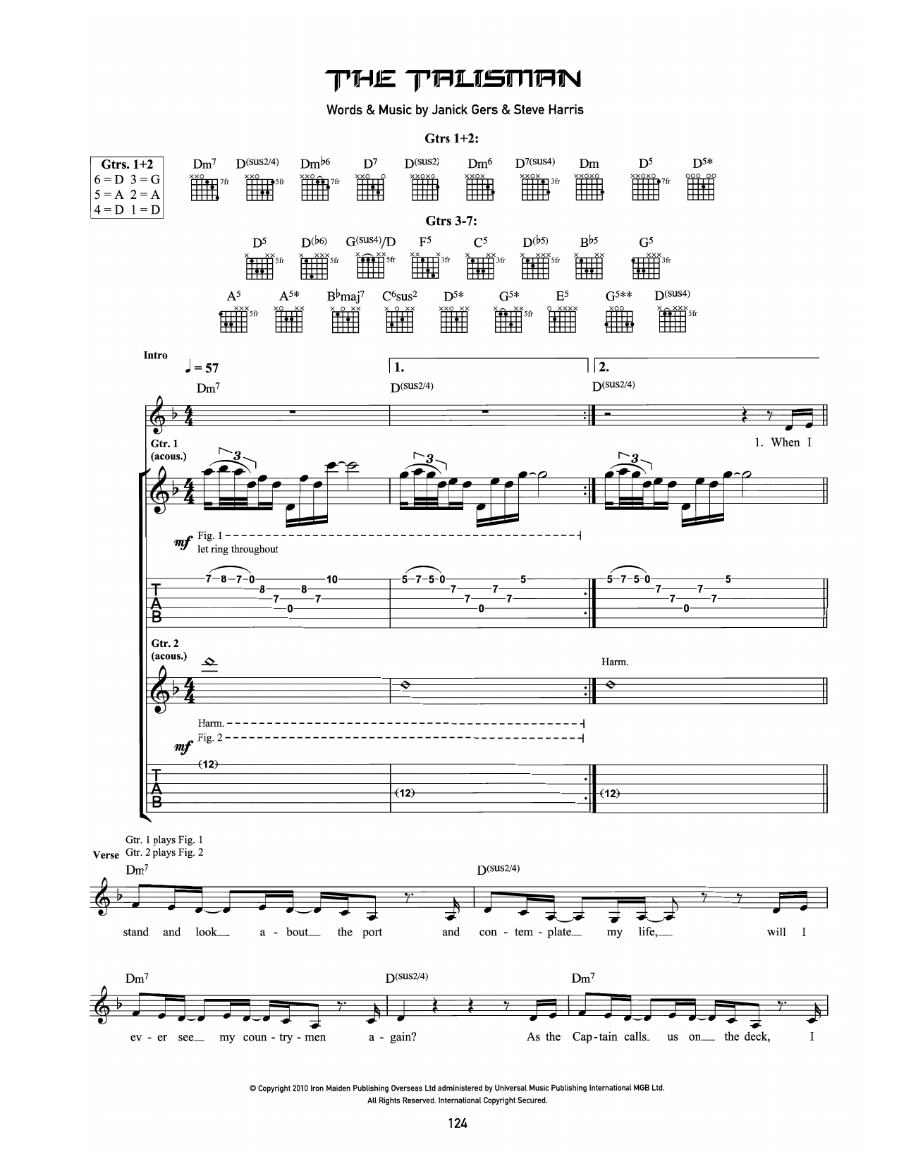 The Talisman: Guitar Tab
