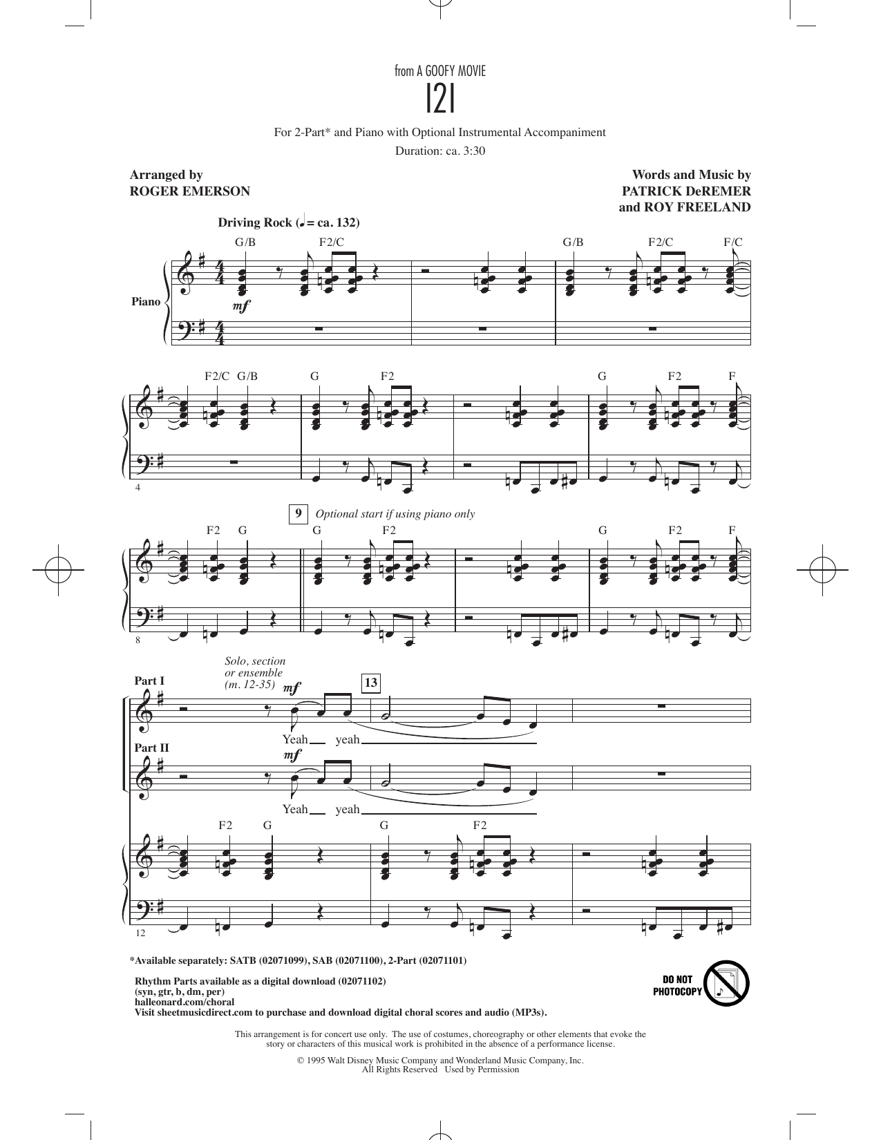 I2I (from A Goofy Movie) (arr. Roger Emerson)