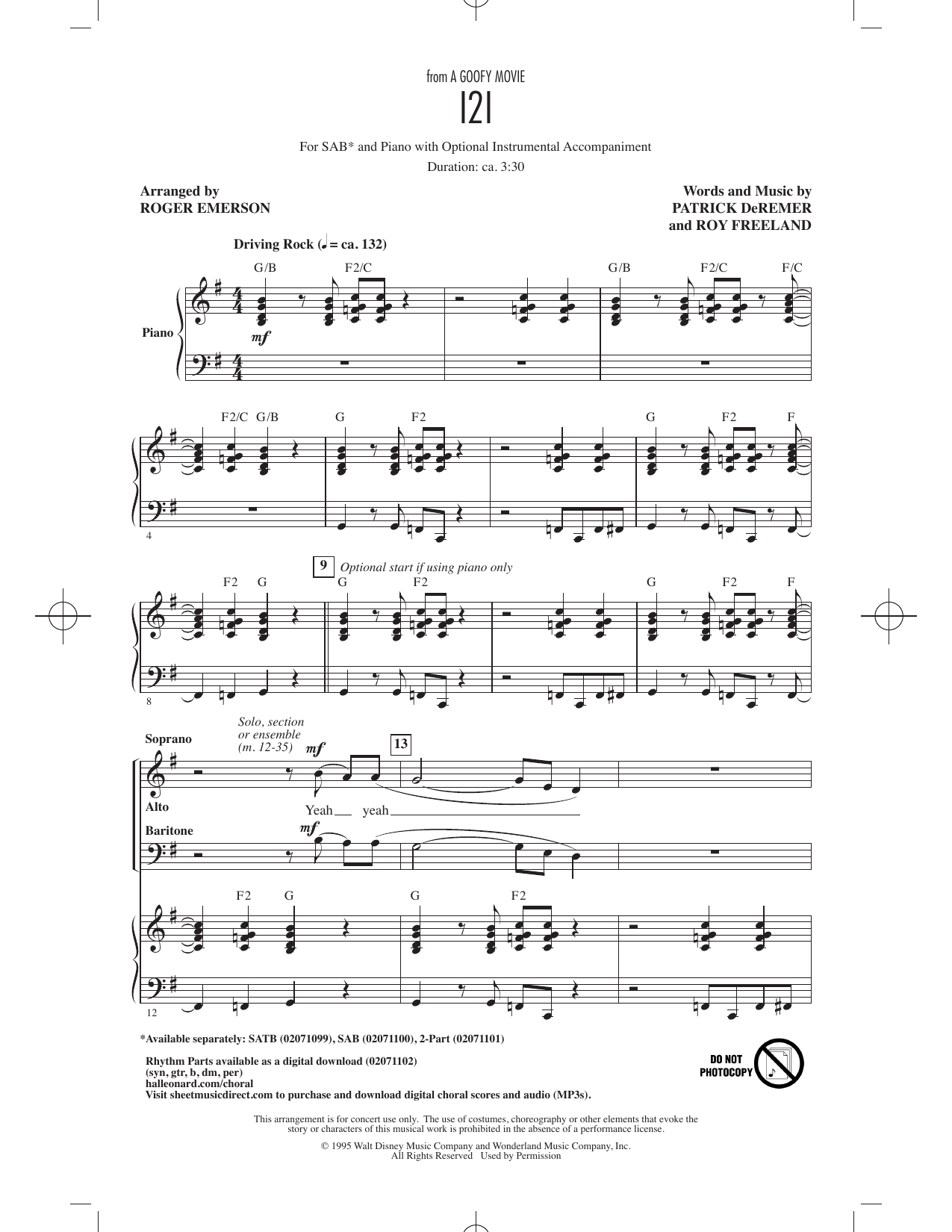 I2I (from A Goofy Movie) (arr. Roger Emerson)