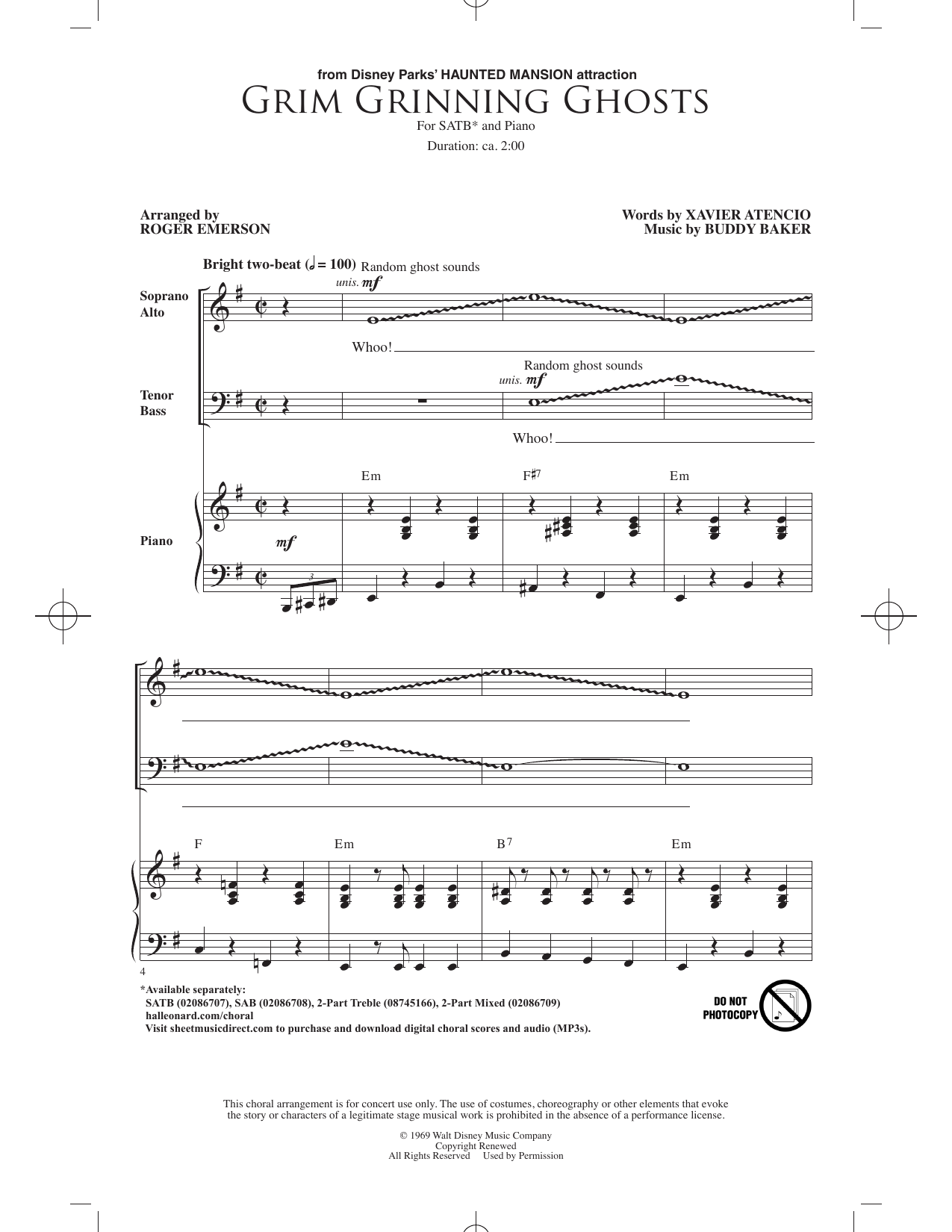Grim Grinning Ghosts (arr. Roger Emerson)