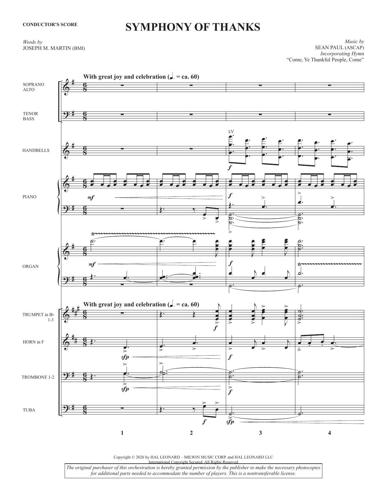 Symphony Of Thanks