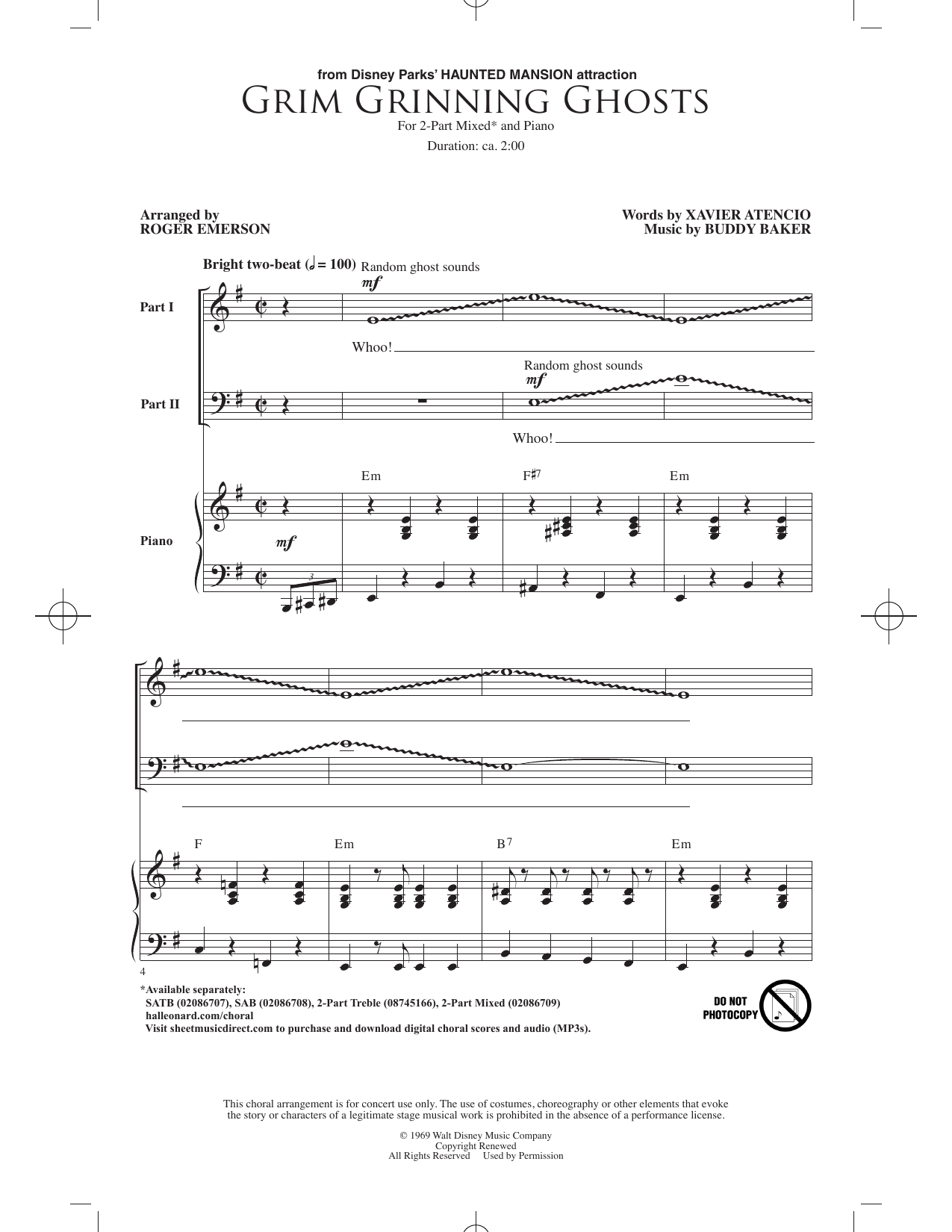 Grim Grinning Ghosts (arr. Roger Emerson)