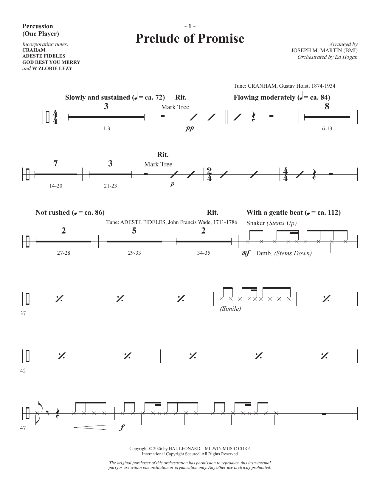 Night Of Wonders - Percussion