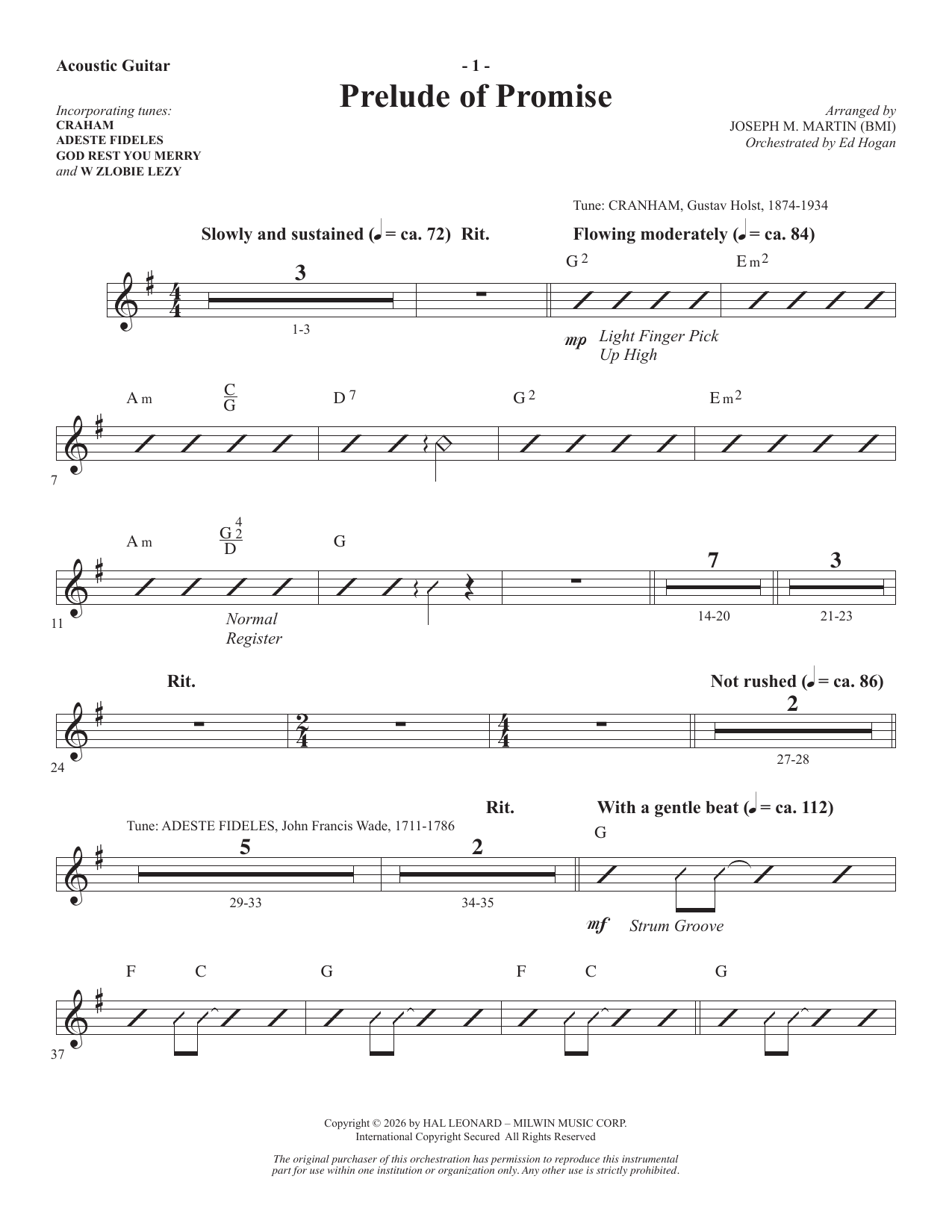 Night Of Wonders - Acoustic Guitar