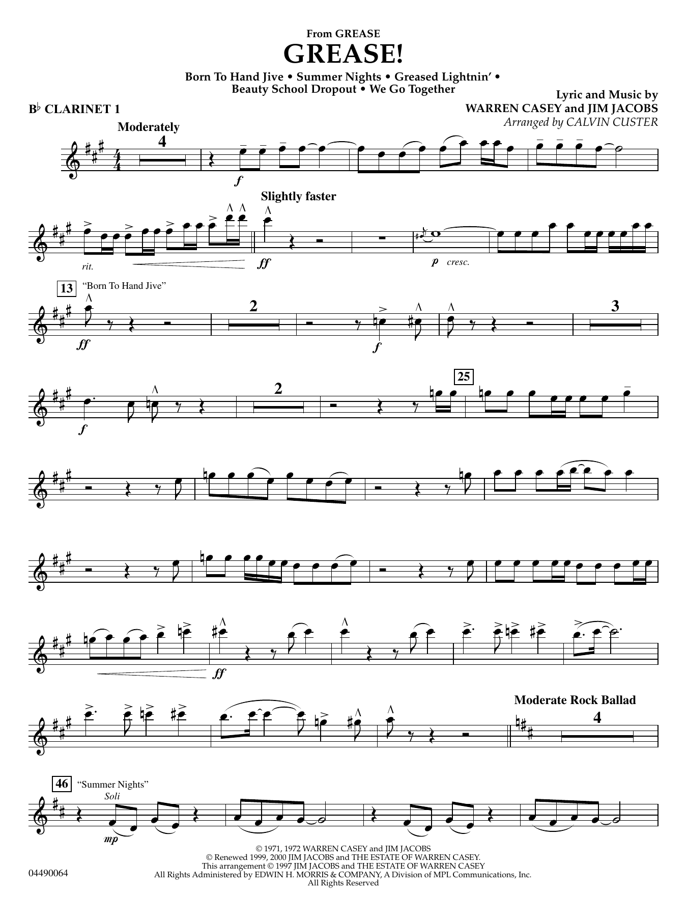 Grease! - Bb Clarinet 1