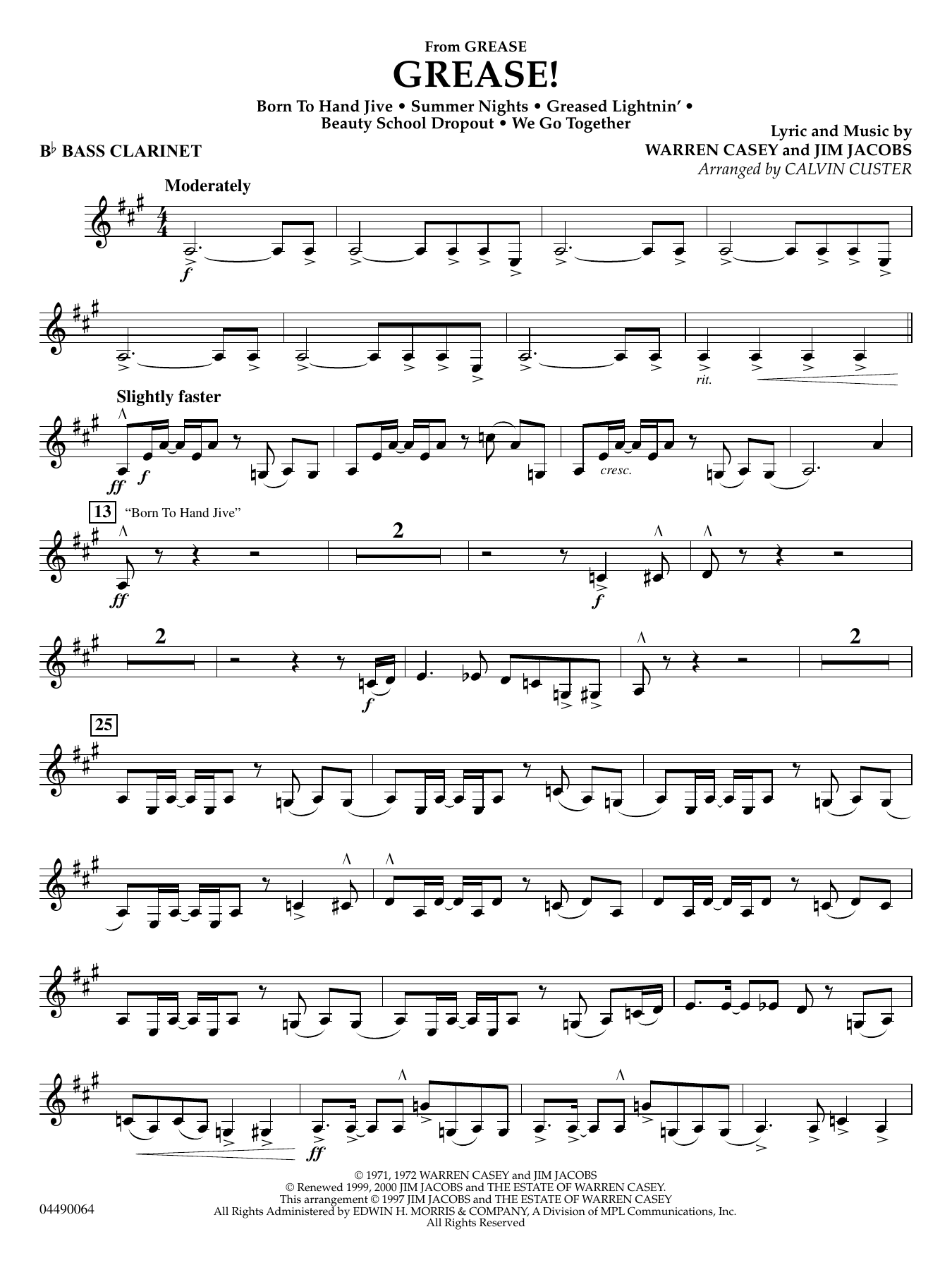 Grease! - Bb Bass Clarinet