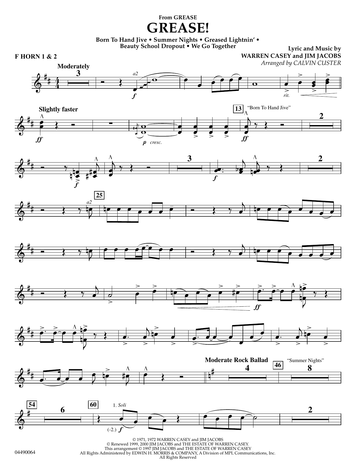 Grease! - F Horn 1 & 2