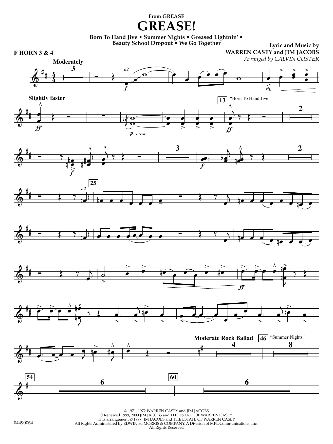 Grease! - F Horn 3 & 4
