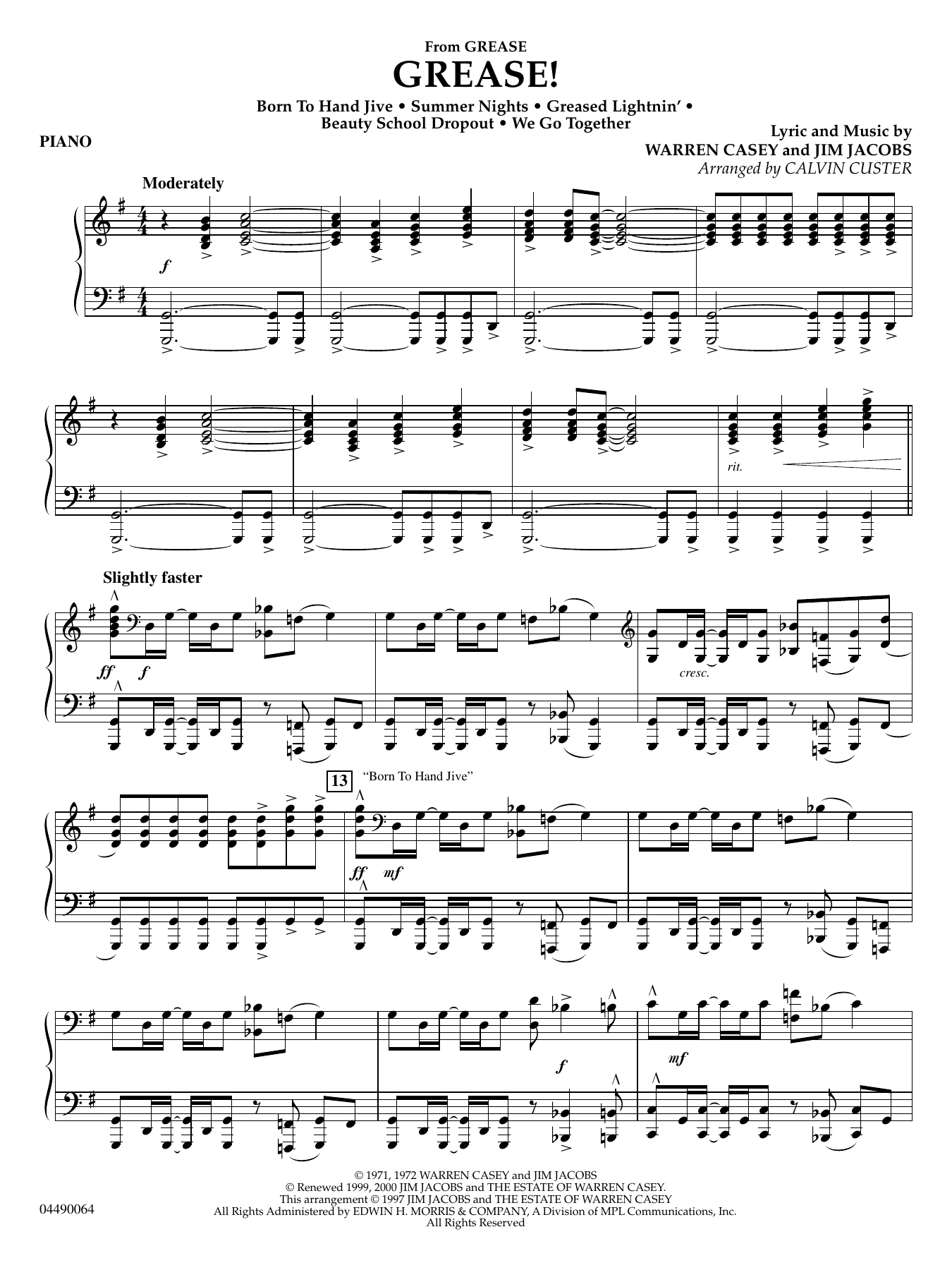 Grease! - Piano