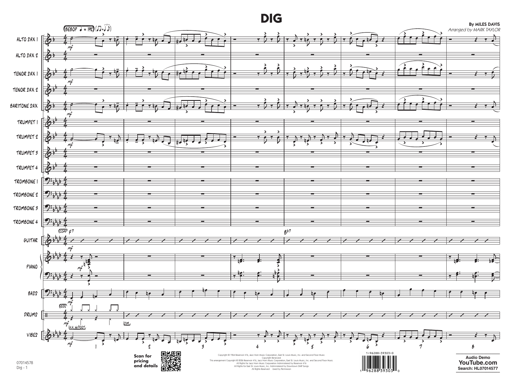 Dig (arr. Mark Taylor)