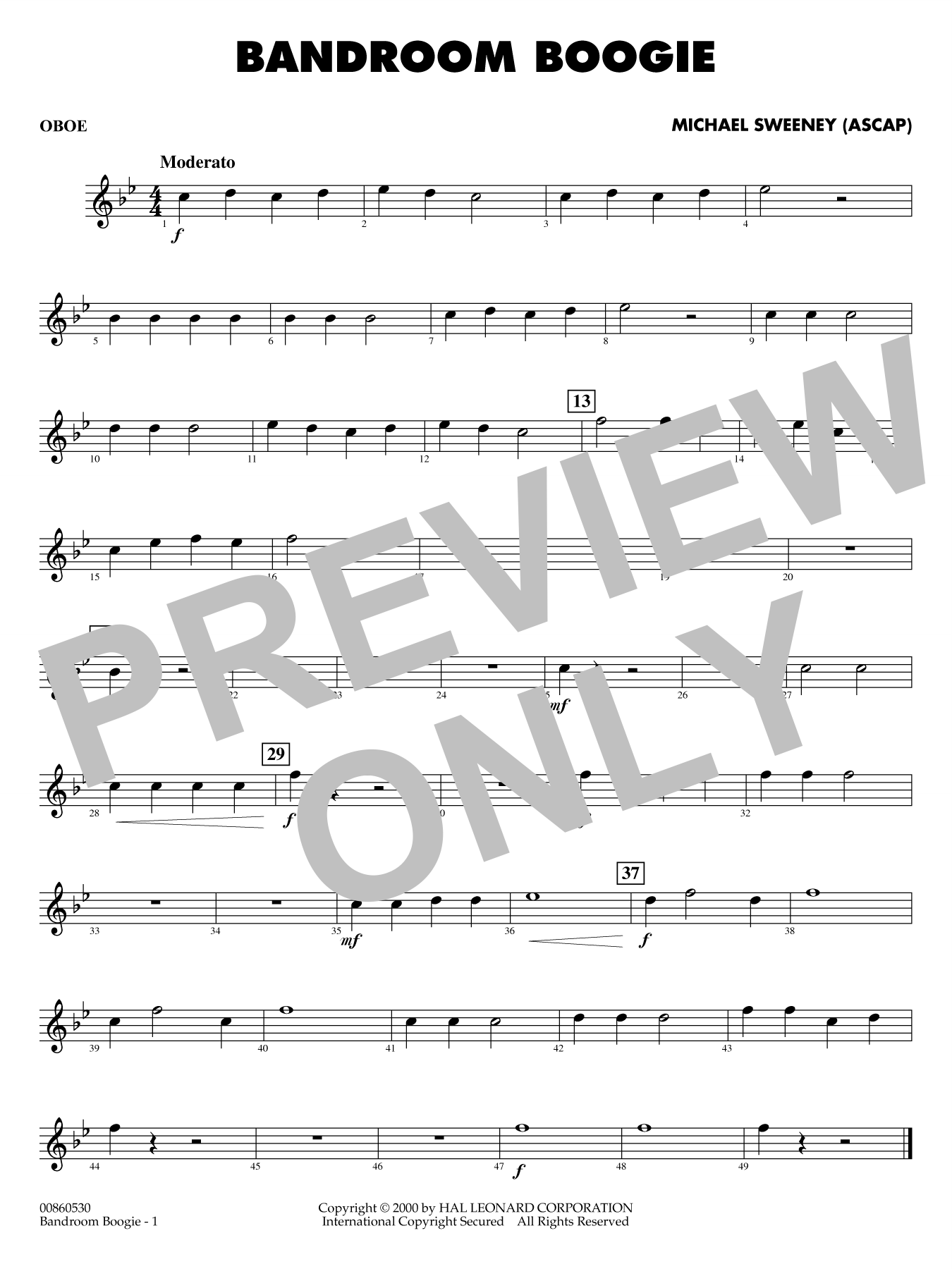 Bandroom Boogie - Oboe