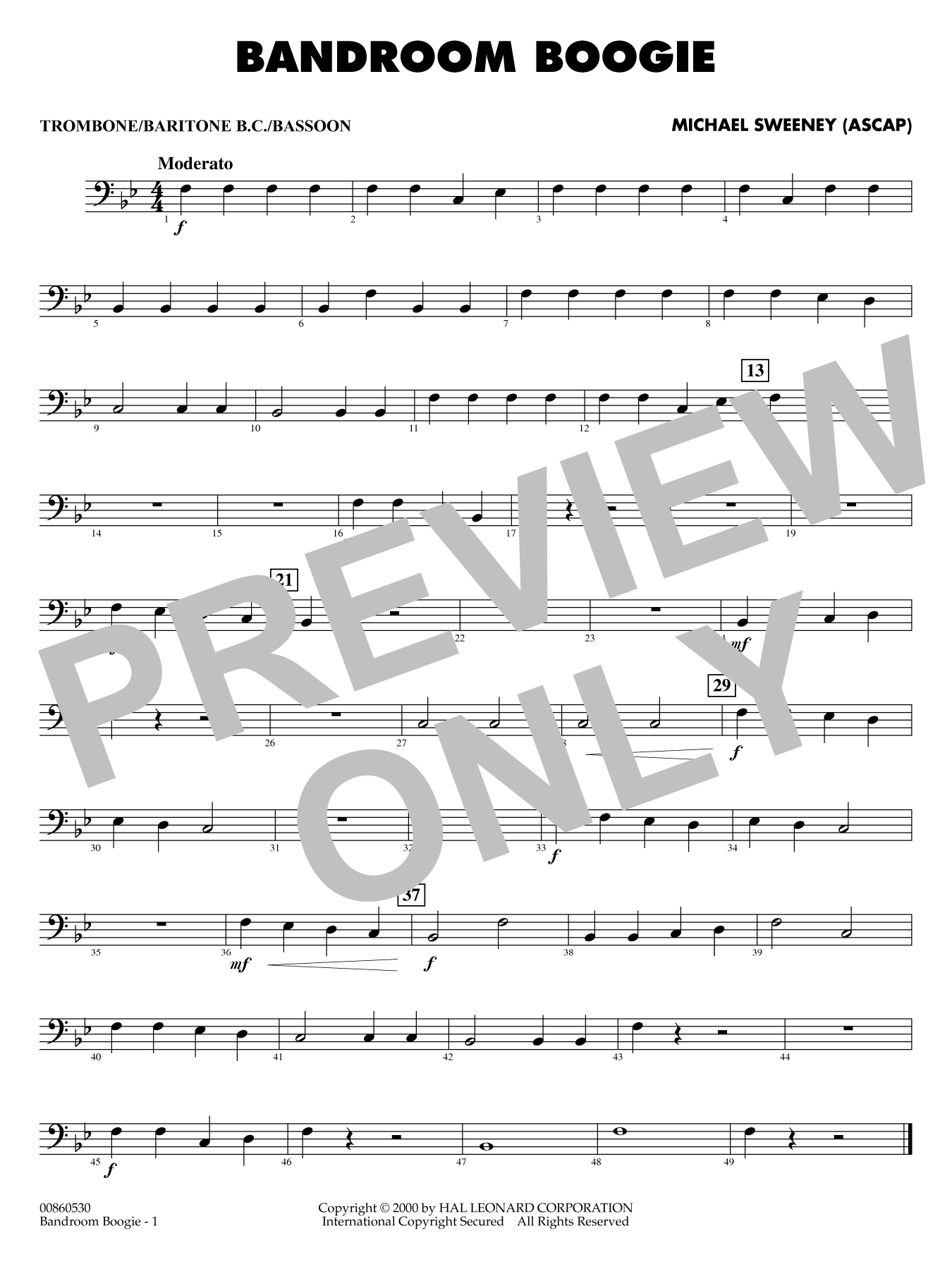 Bandroom Boogie - Trombone/Baritone B.C./Bassoon