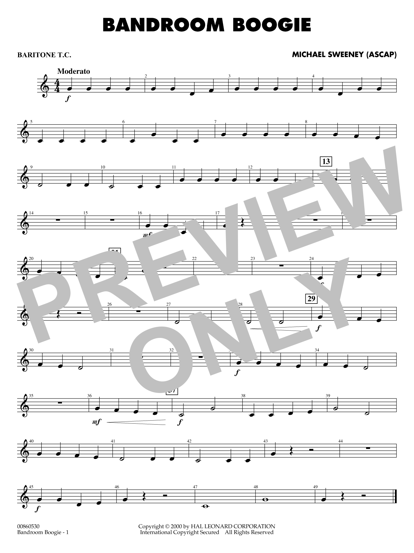 Bandroom Boogie - Baritone T.C.