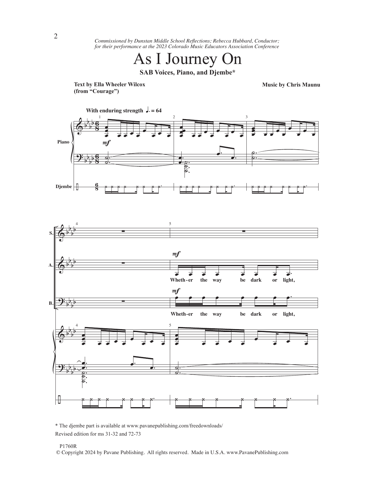 As I Journey On (Revised Edition) – Chris Maunu – Notenvorschau