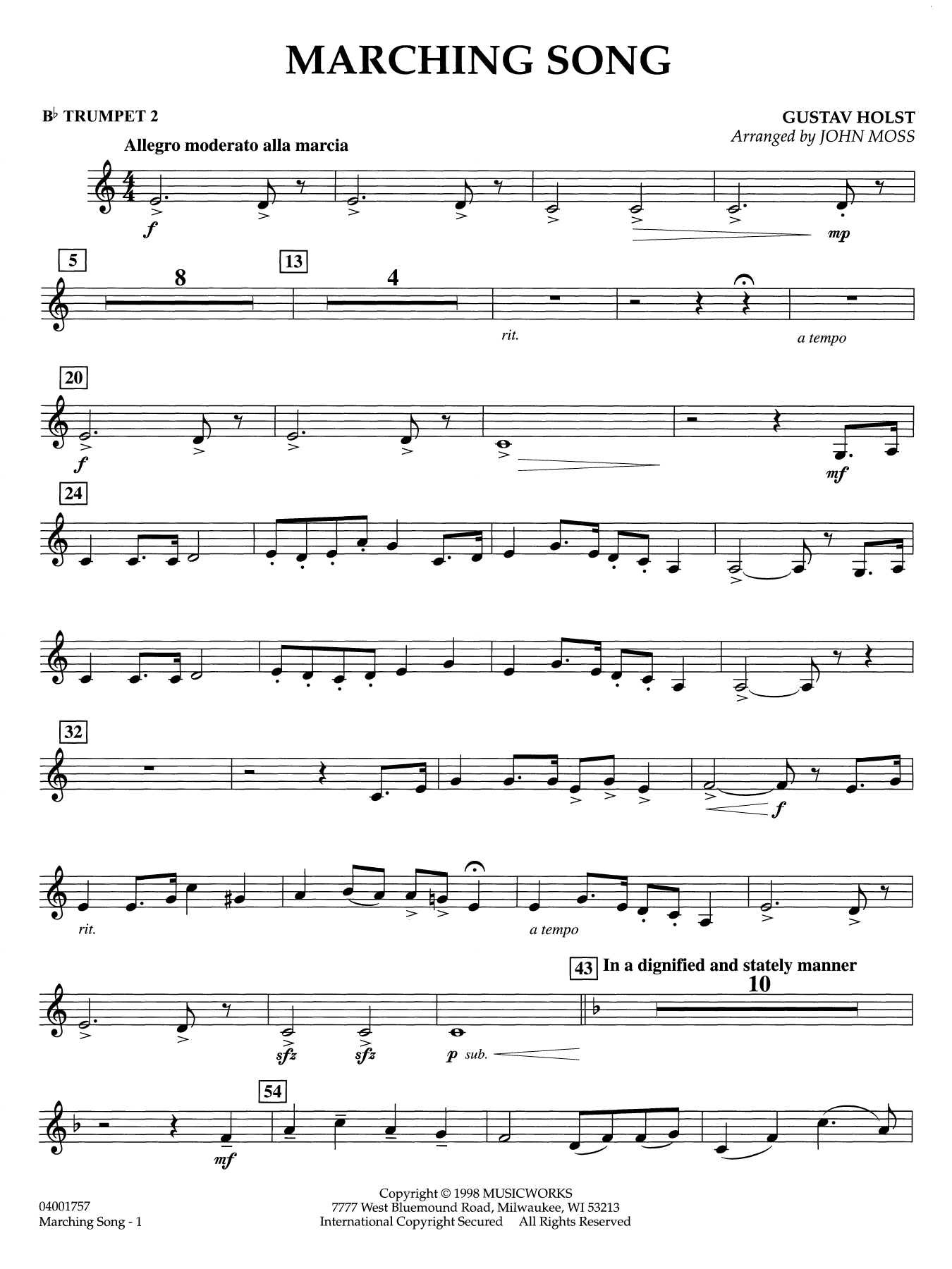 Marching Song - Bb Trumpet 2