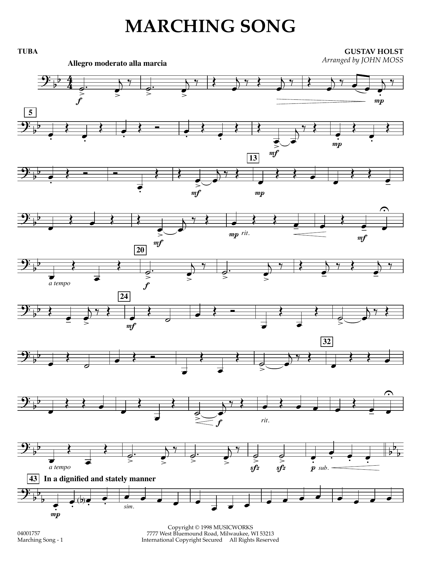 Marching Song - Tuba