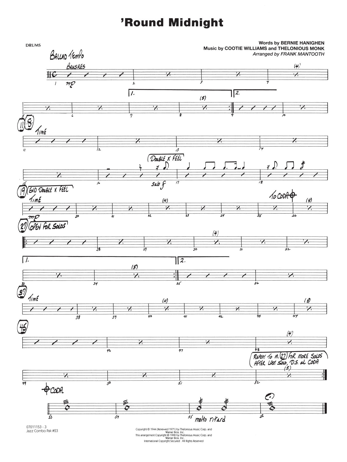 Jazz Combo Pak #23 (More Miles Davis) - Drums
