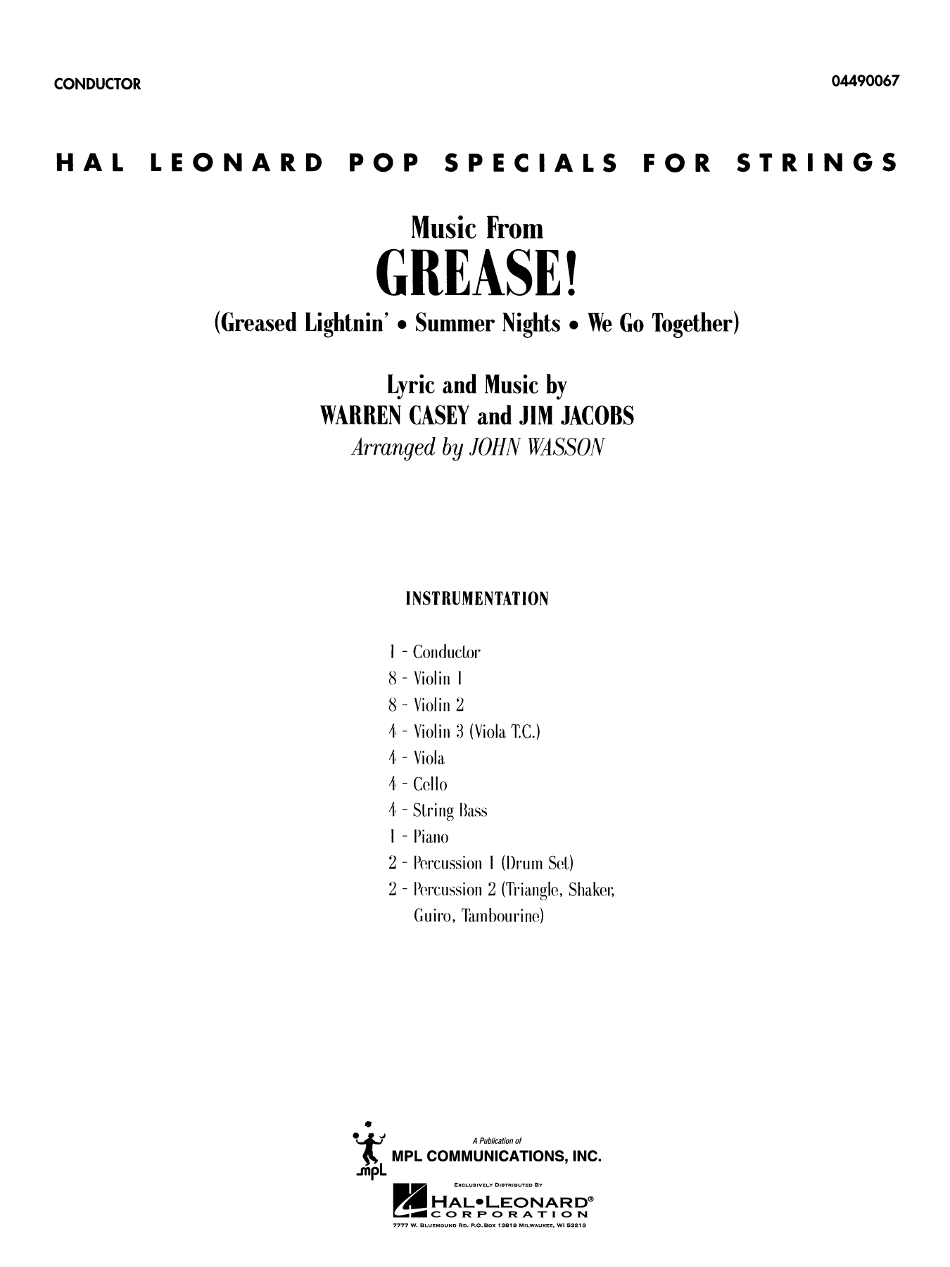 Music from Grease - Full Score