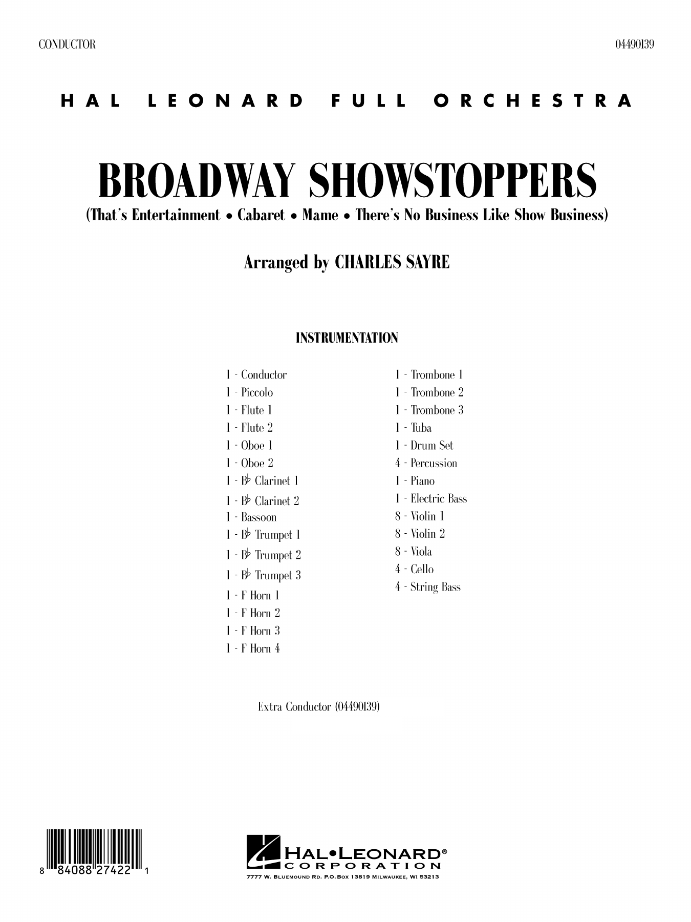 Broadway Showstoppers - Conductor Score (Full Score)