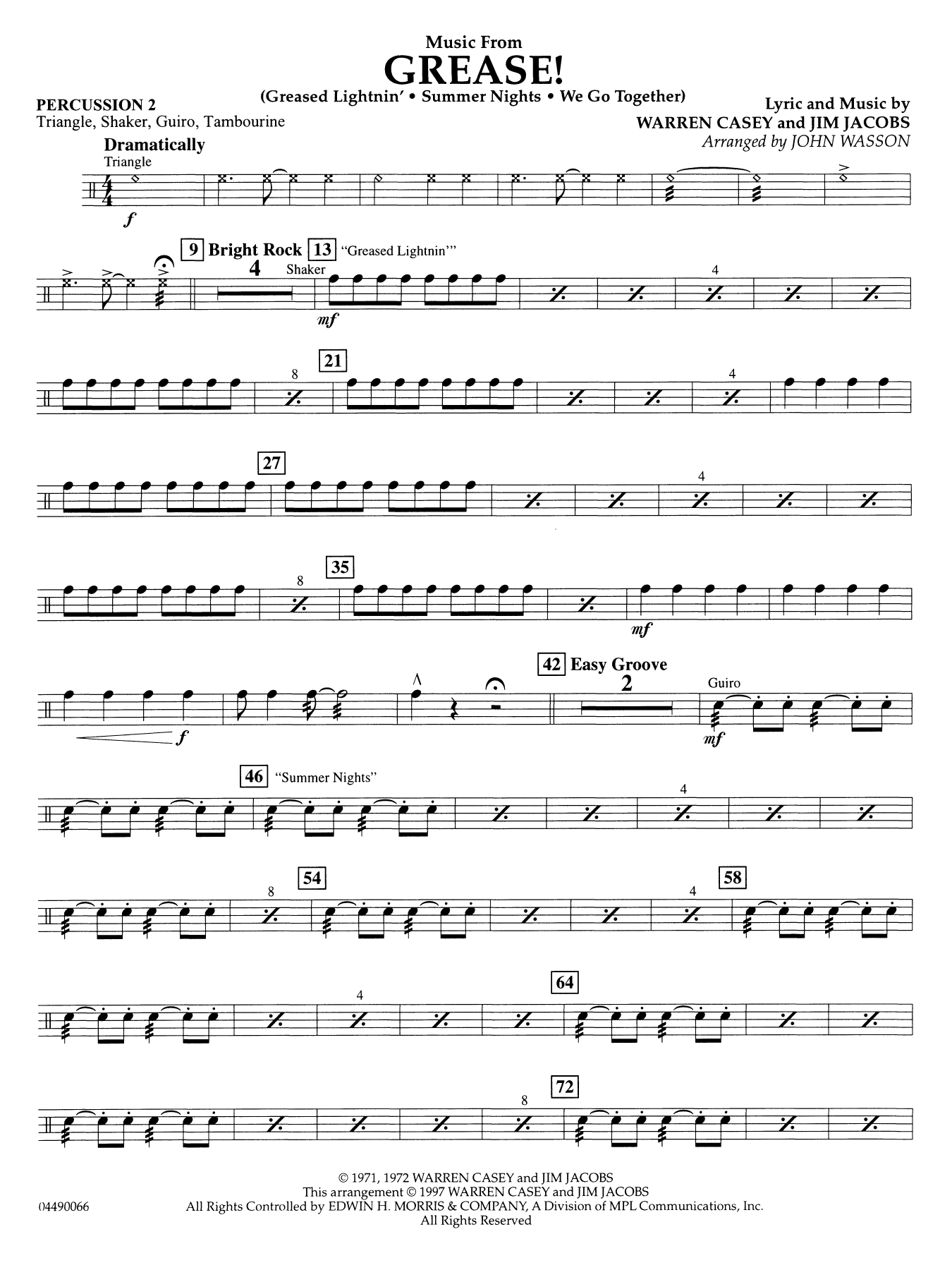 Music from Grease - Percussion 2