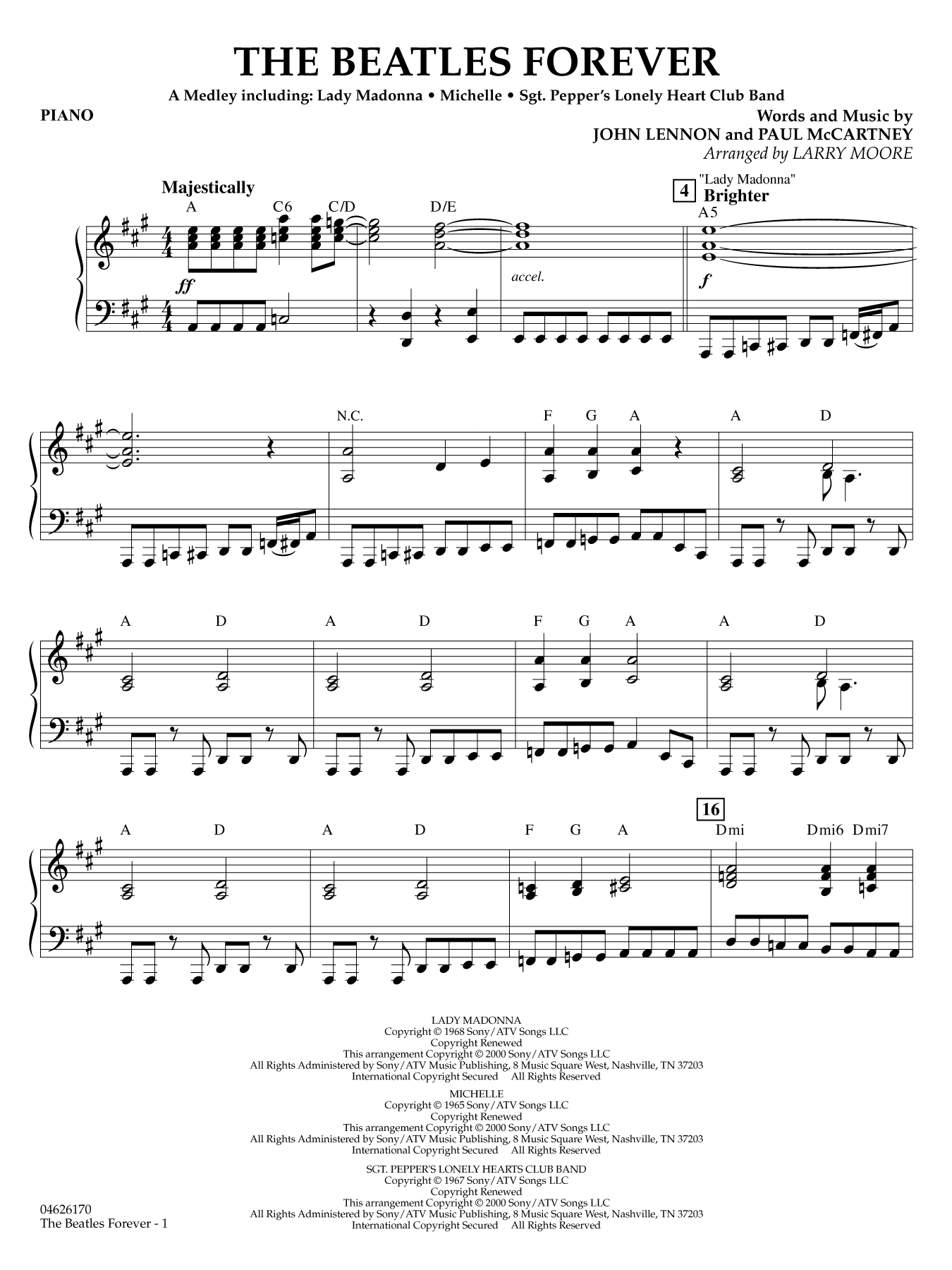 The Beatles Forever - Piano