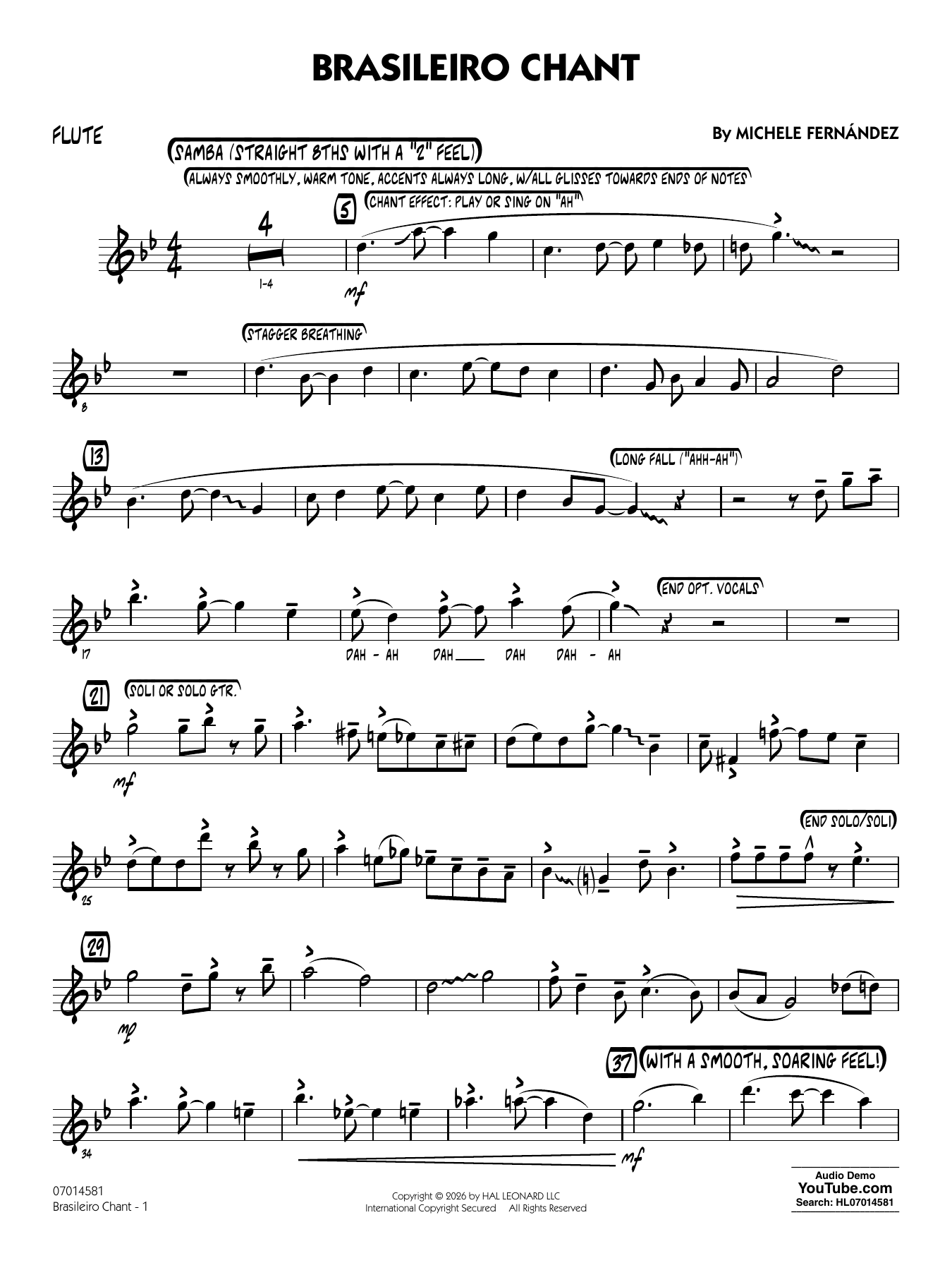 Brasileiro Chant - Flute