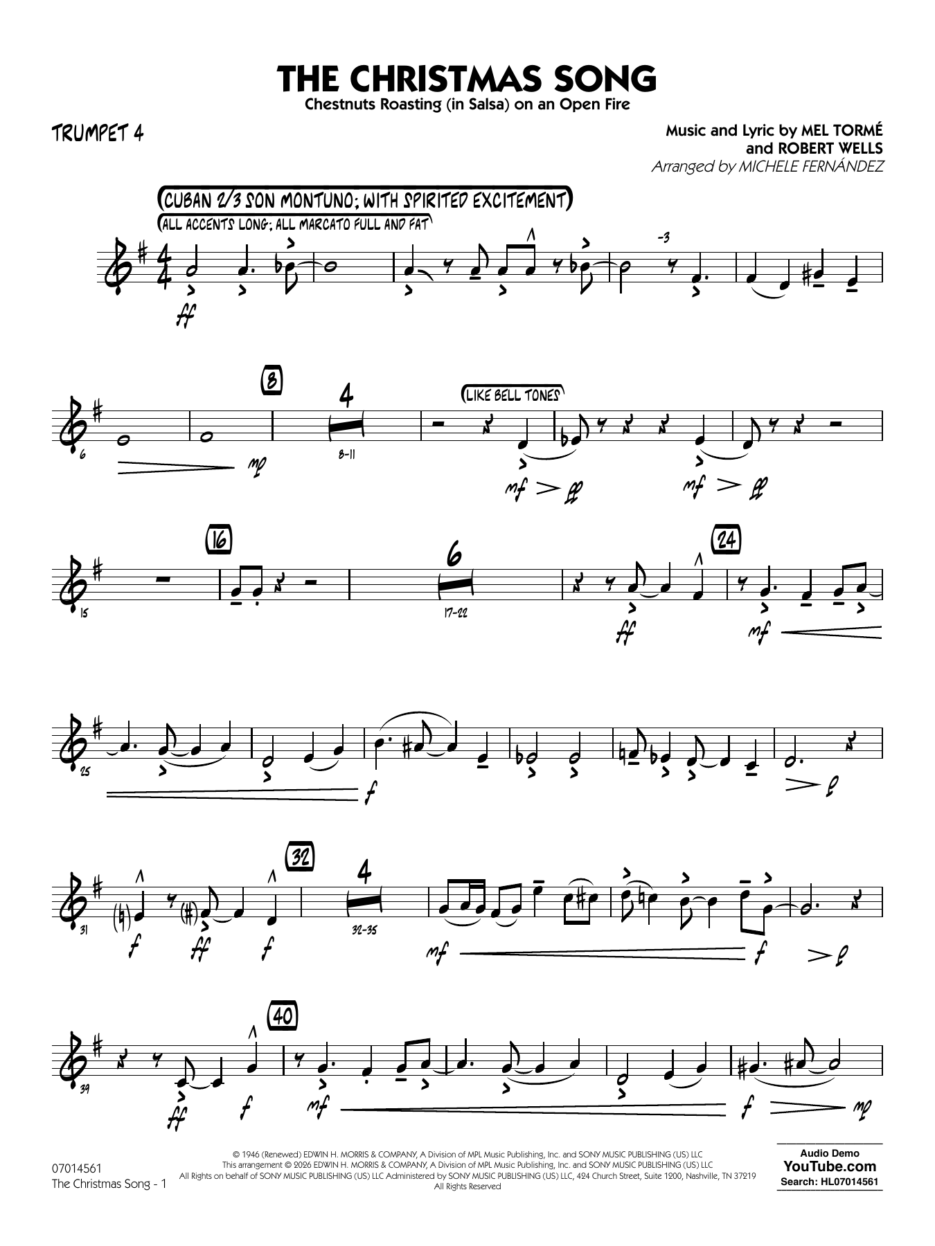 The Christmas Song (Chestnuts Roasting on an Open Fire) - Trumpet 4