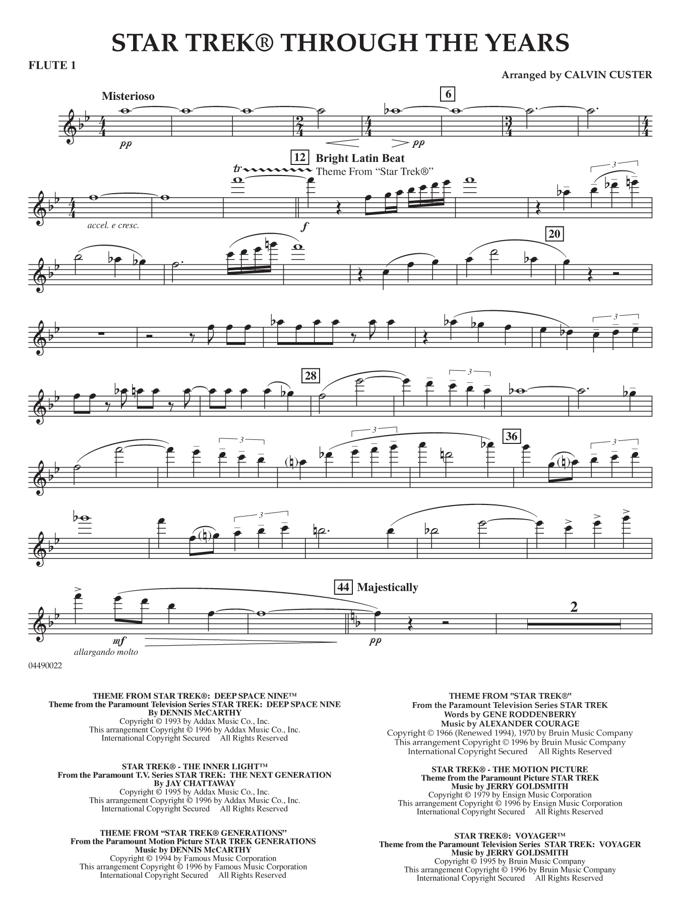 Star Trek Through the Years - Flute 1