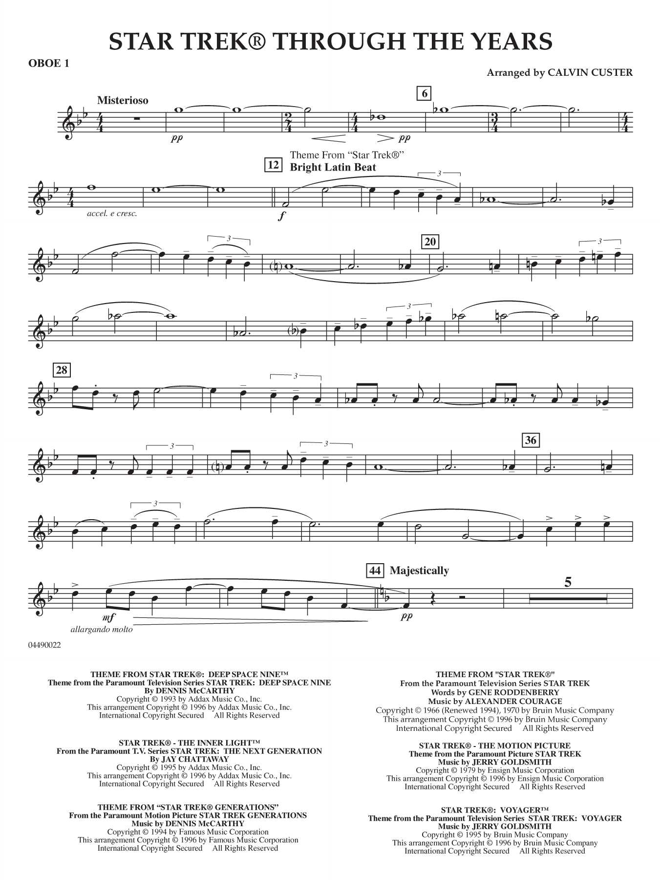 Star Trek Through the Years - Oboe 1