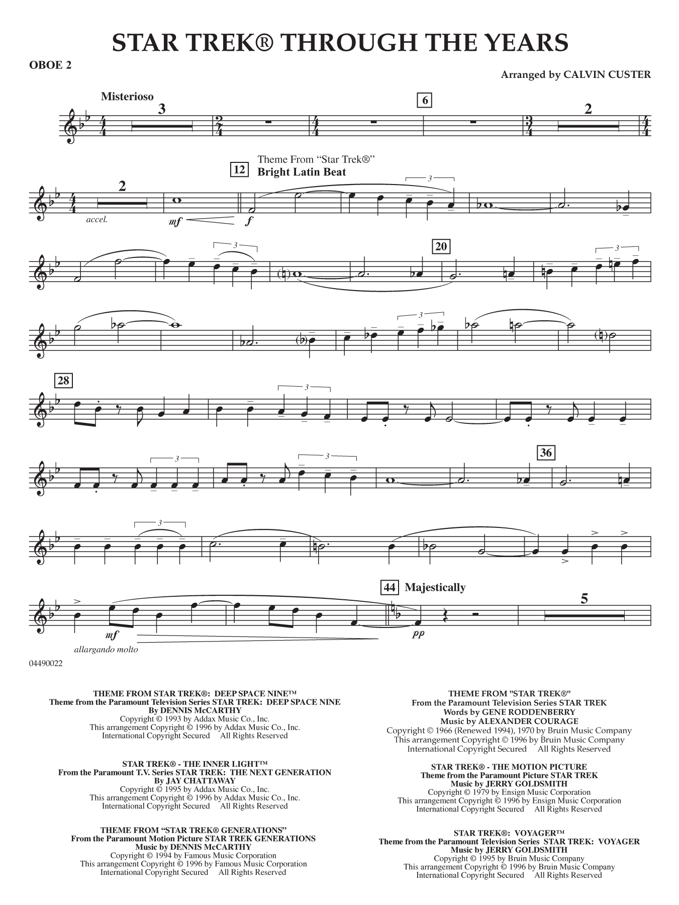 Star Trek Through the Years - Oboe 2