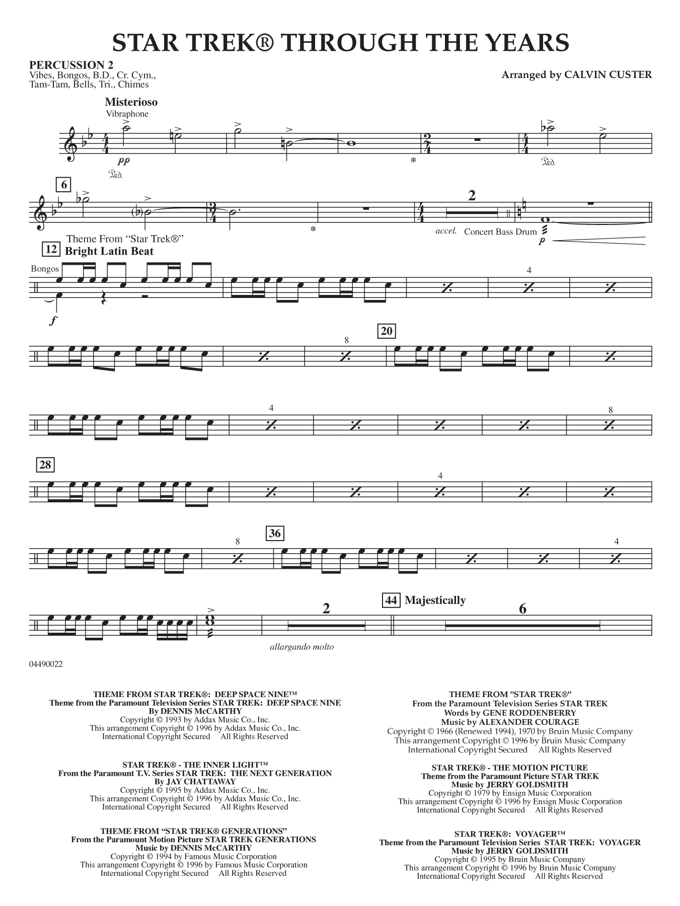Star Trek Through the Years - Percussion 2