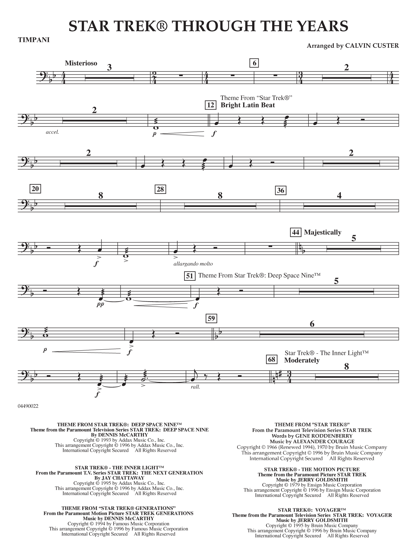 Star Trek Through the Years - Timpani
