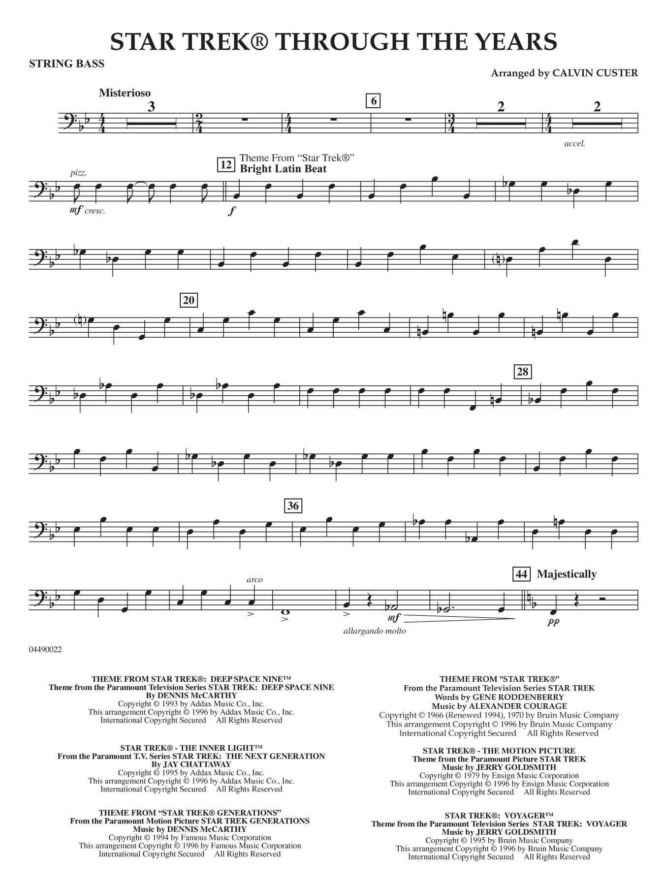Star Trek Through the Years - String Bass