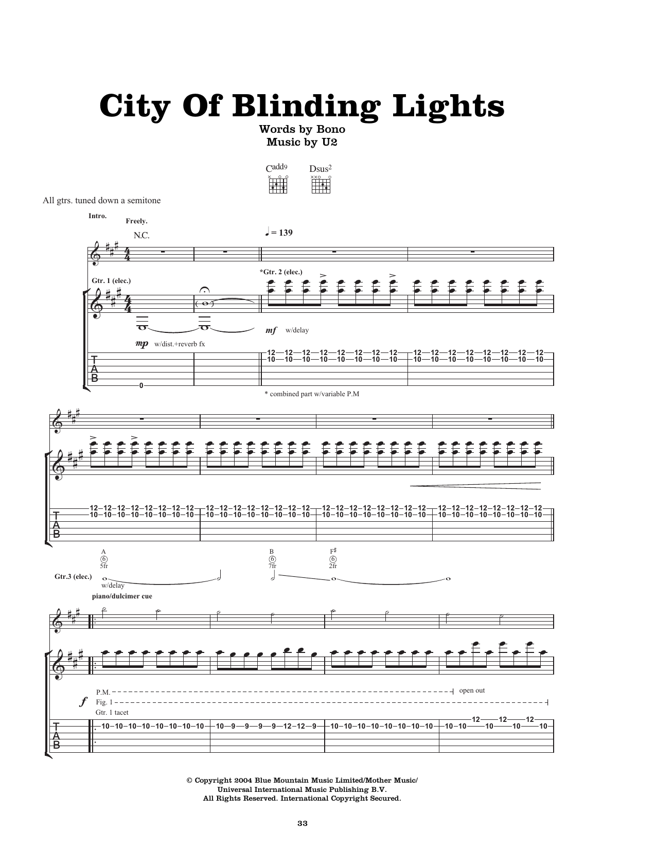 City Of Blinding Lights