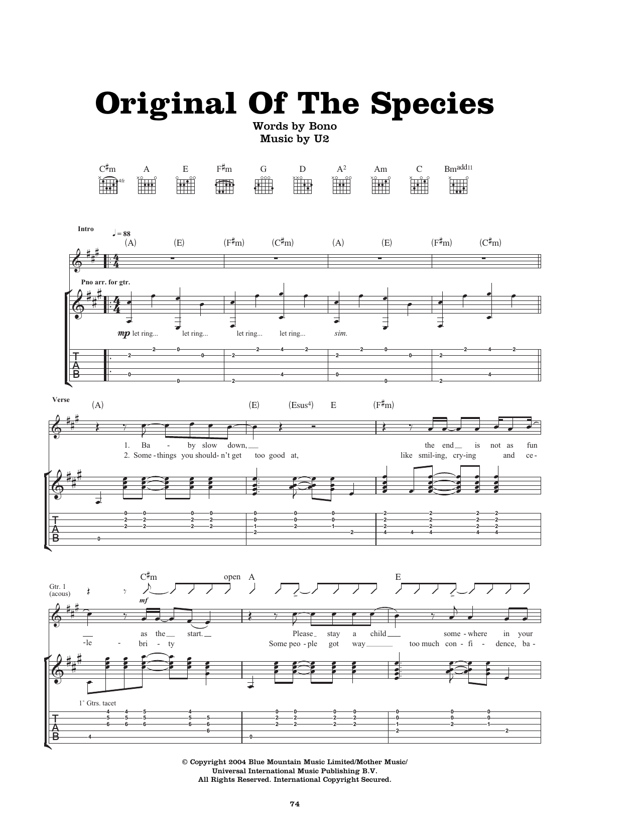 Original Of The Species