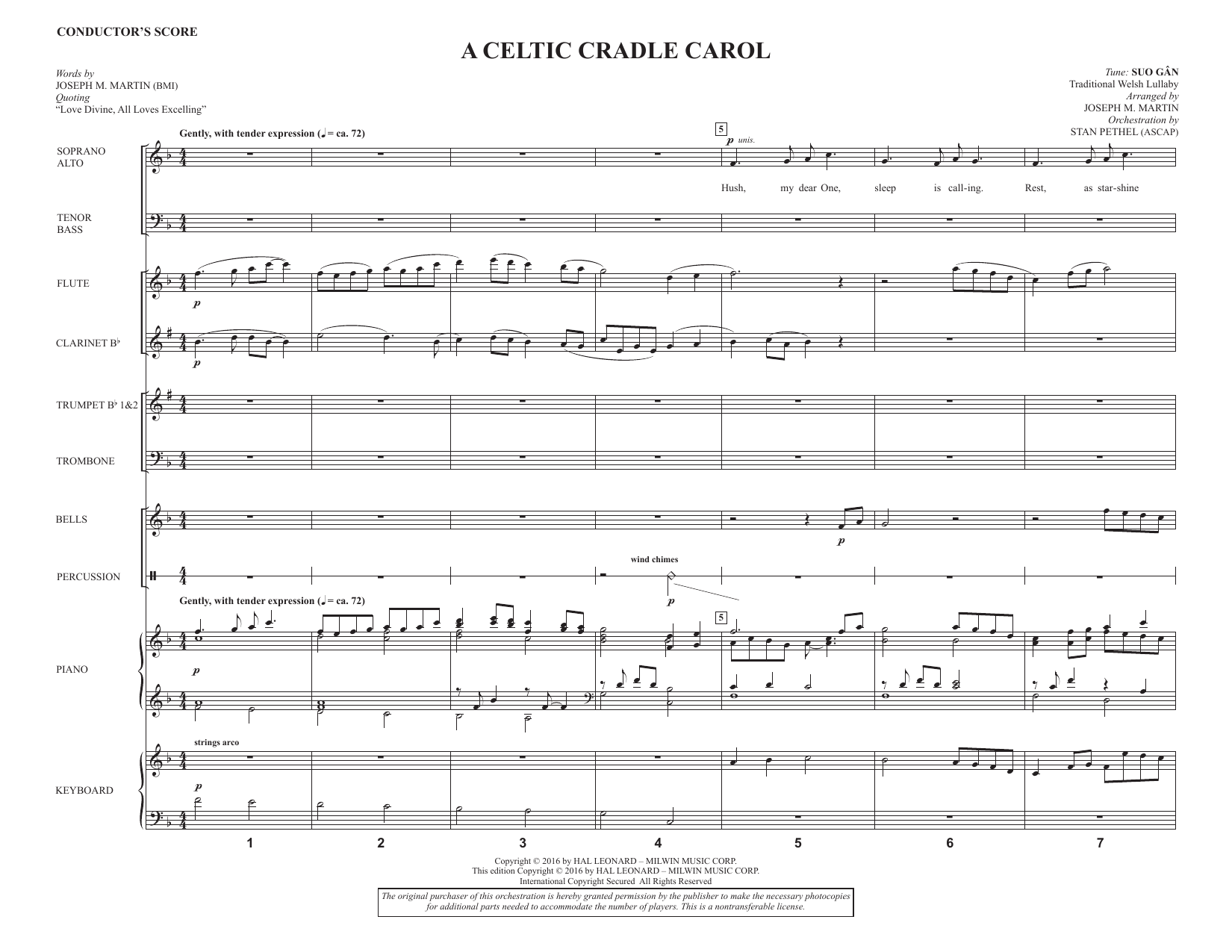 A Celtic Cradle Carol - Full Score