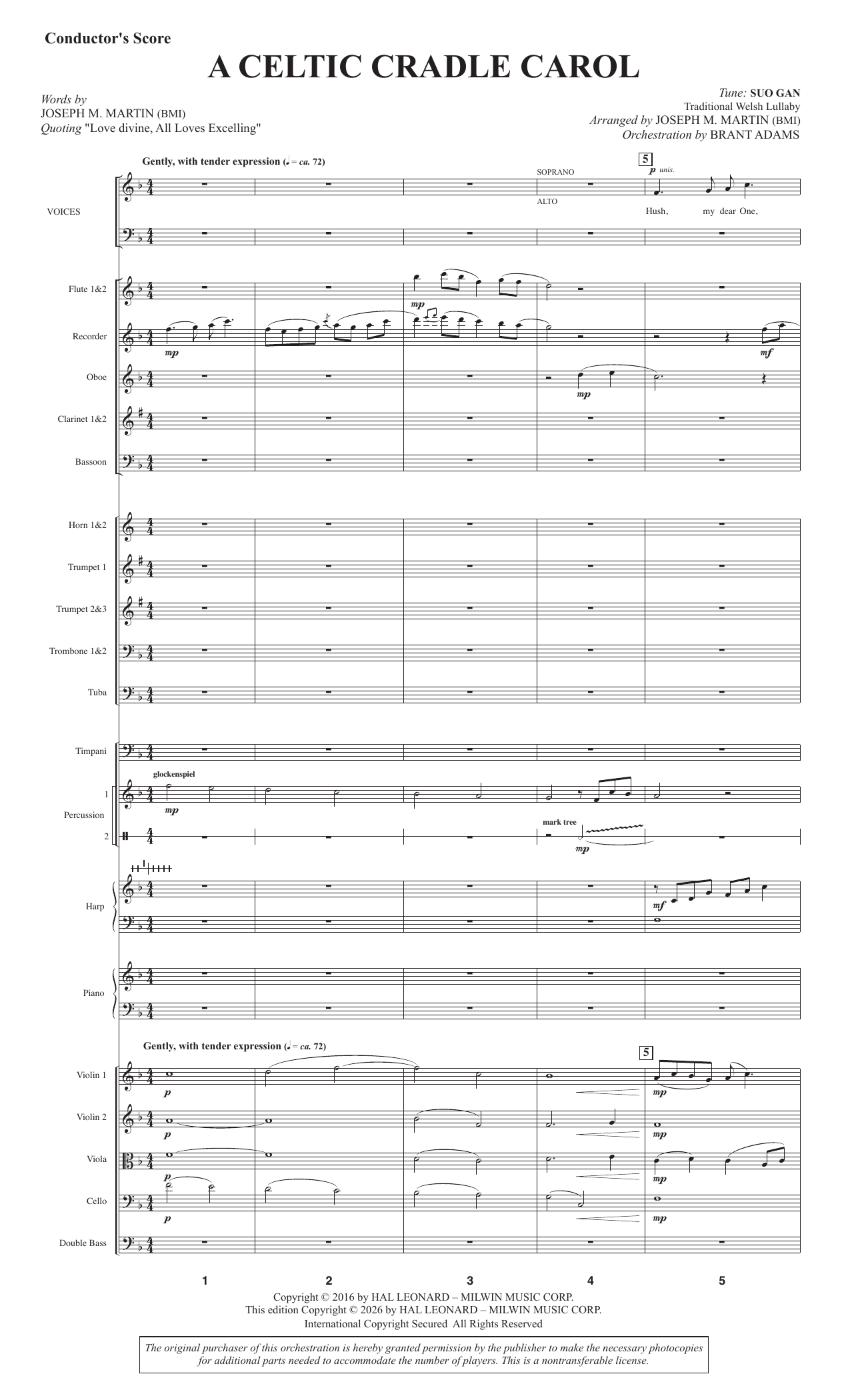 A Celtic Cradle Carol - Score