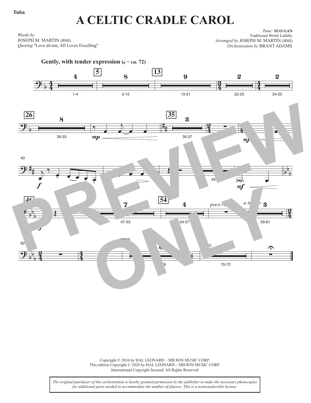 A Celtic Cradle Carol - Tuba