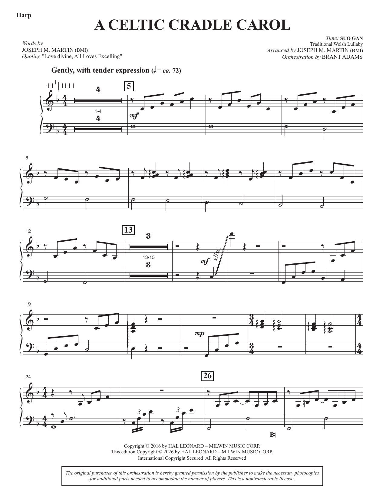 A Celtic Cradle Carol - Harp
