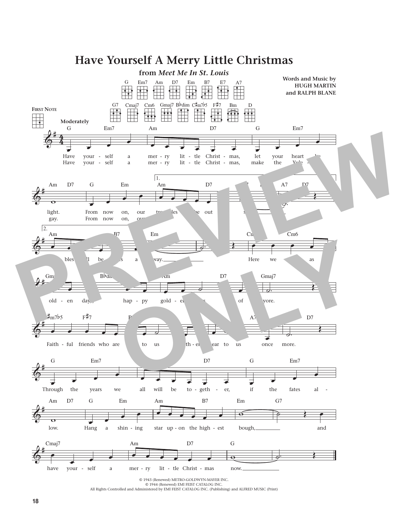 Have Yourself A Merry Little Christmas (from The Daily Ukulele)