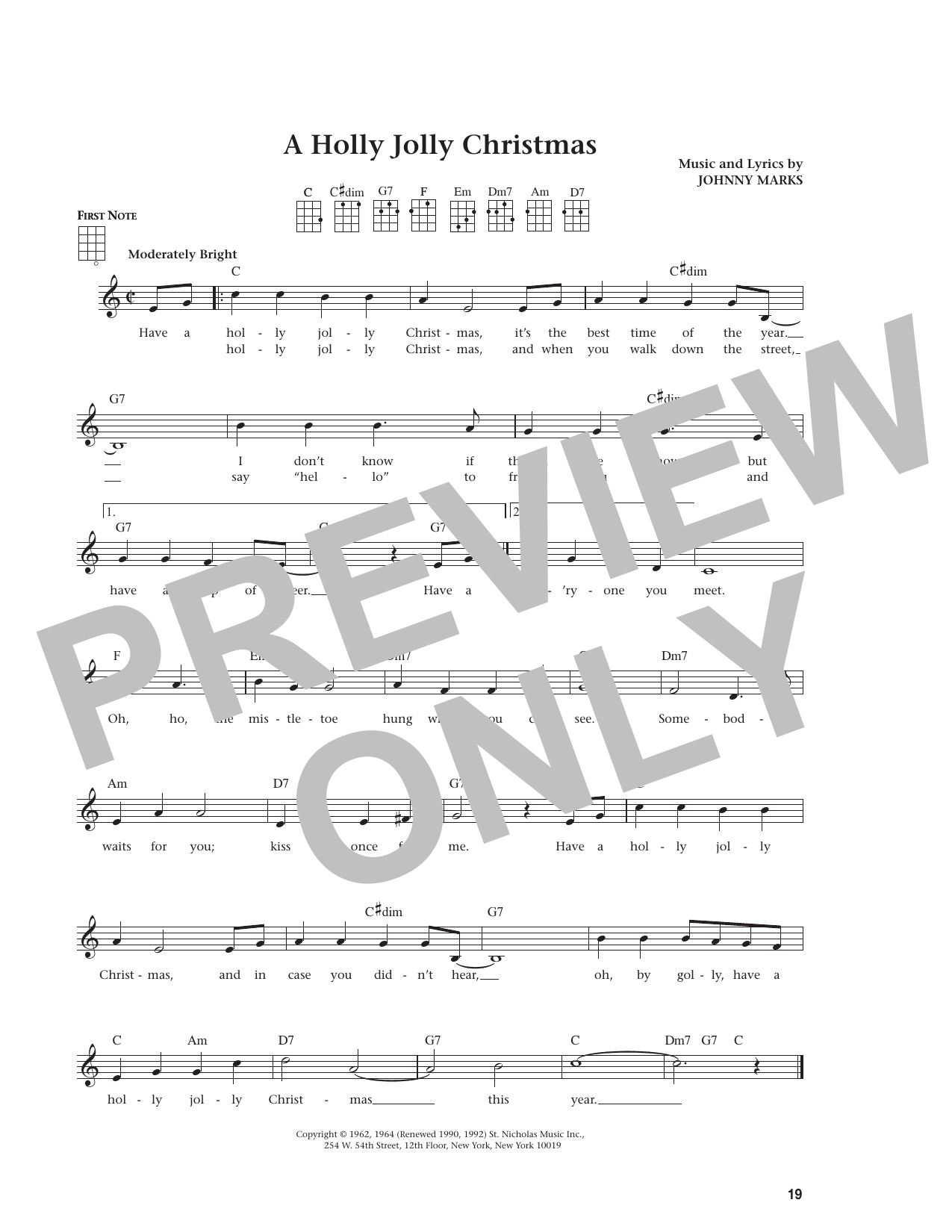 A Holly Jolly Christmas (from The Daily Ukulele)