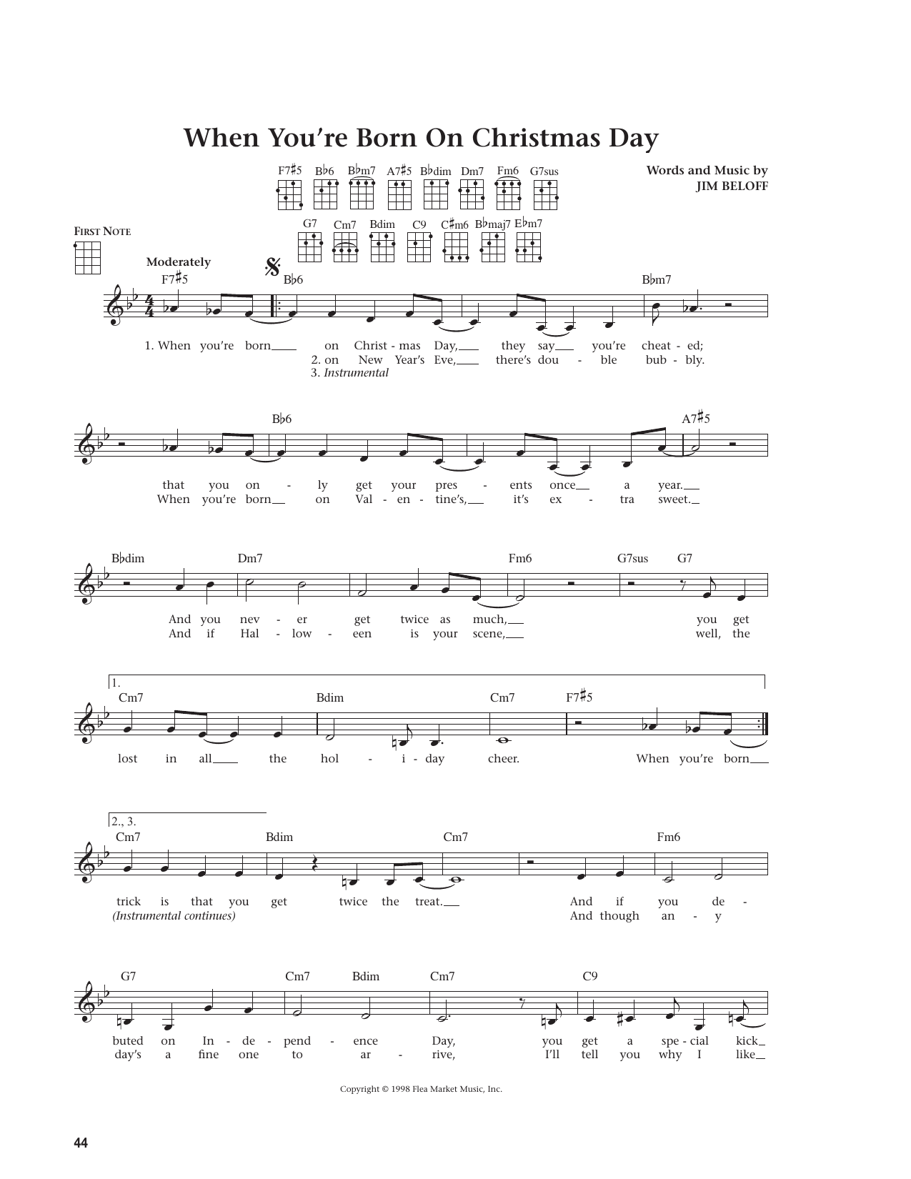 When You're Born On Christmas Day (from The Daily Ukulele)