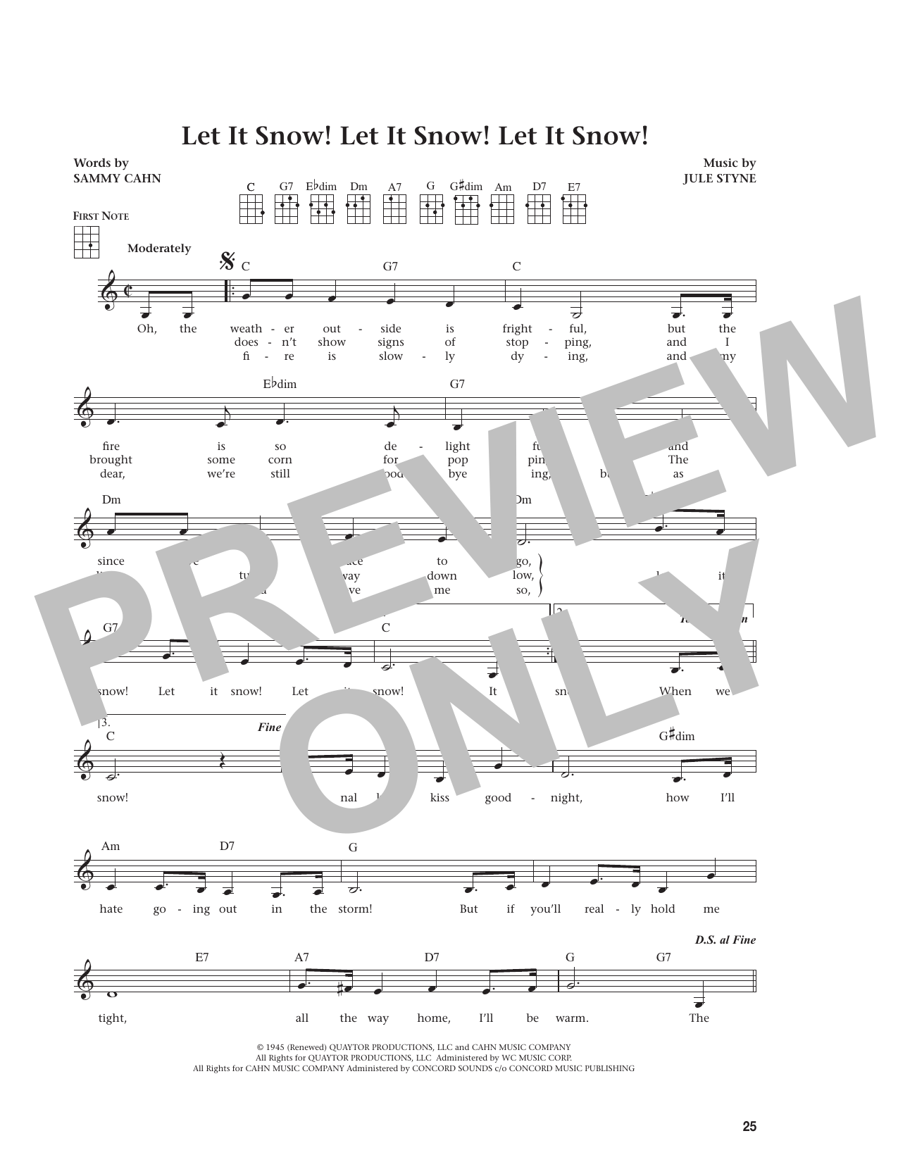 Let It Snow! Let It Snow! Let It Snow! (from The Daily Ukulele)
