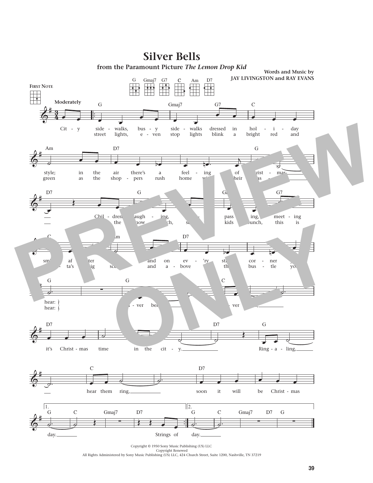 Silver Bells (from The Daily Ukulele)