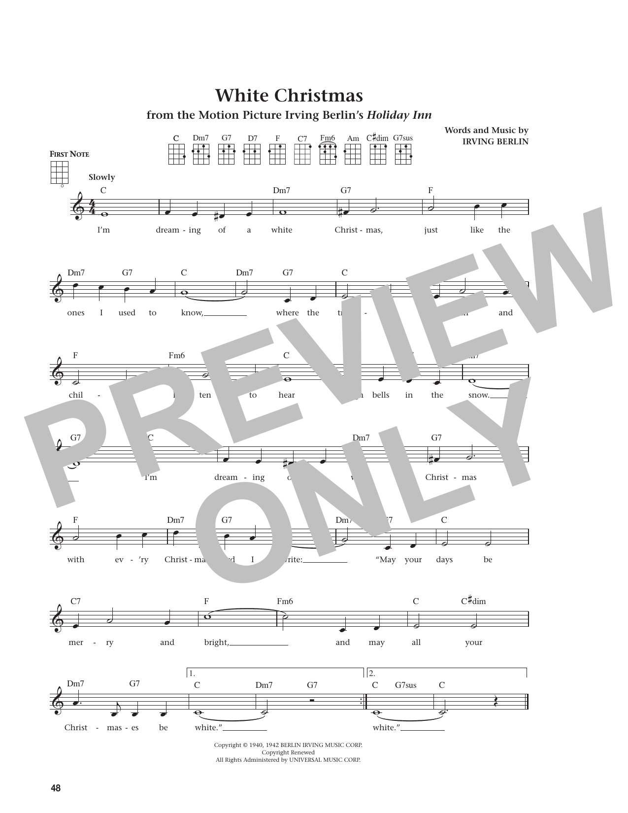 White Christmas (from The Daily Ukulele)