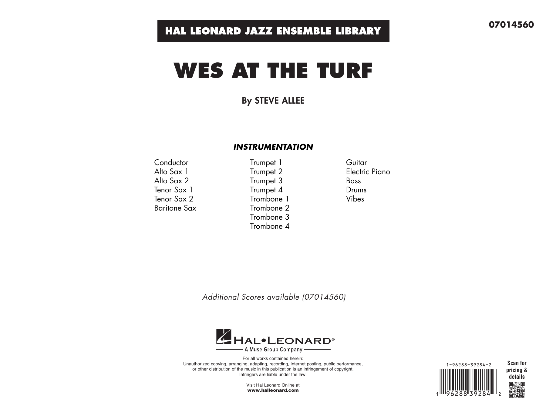 Wes At The Turf - Conductor Score (Full Score)