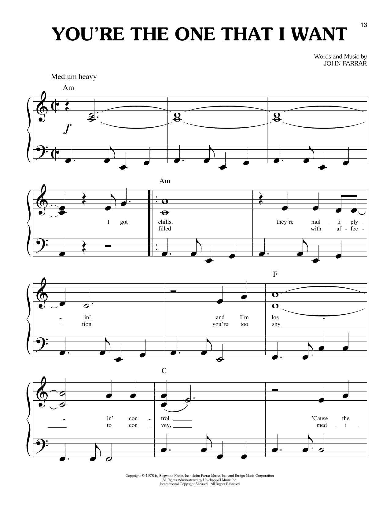 You're The One That I Want (from Grease)