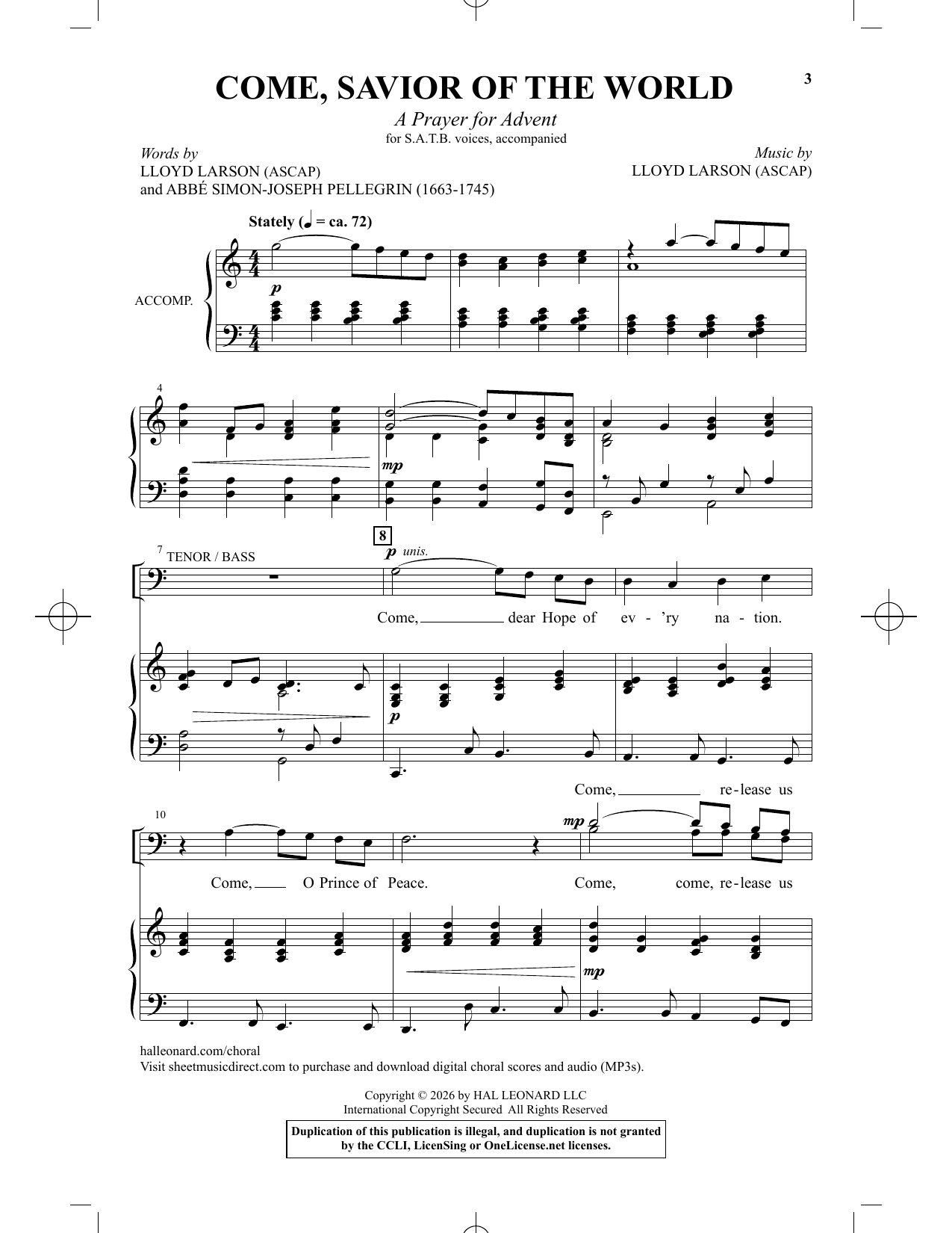 Come, Savior Of The World (A Prayer For Advent)